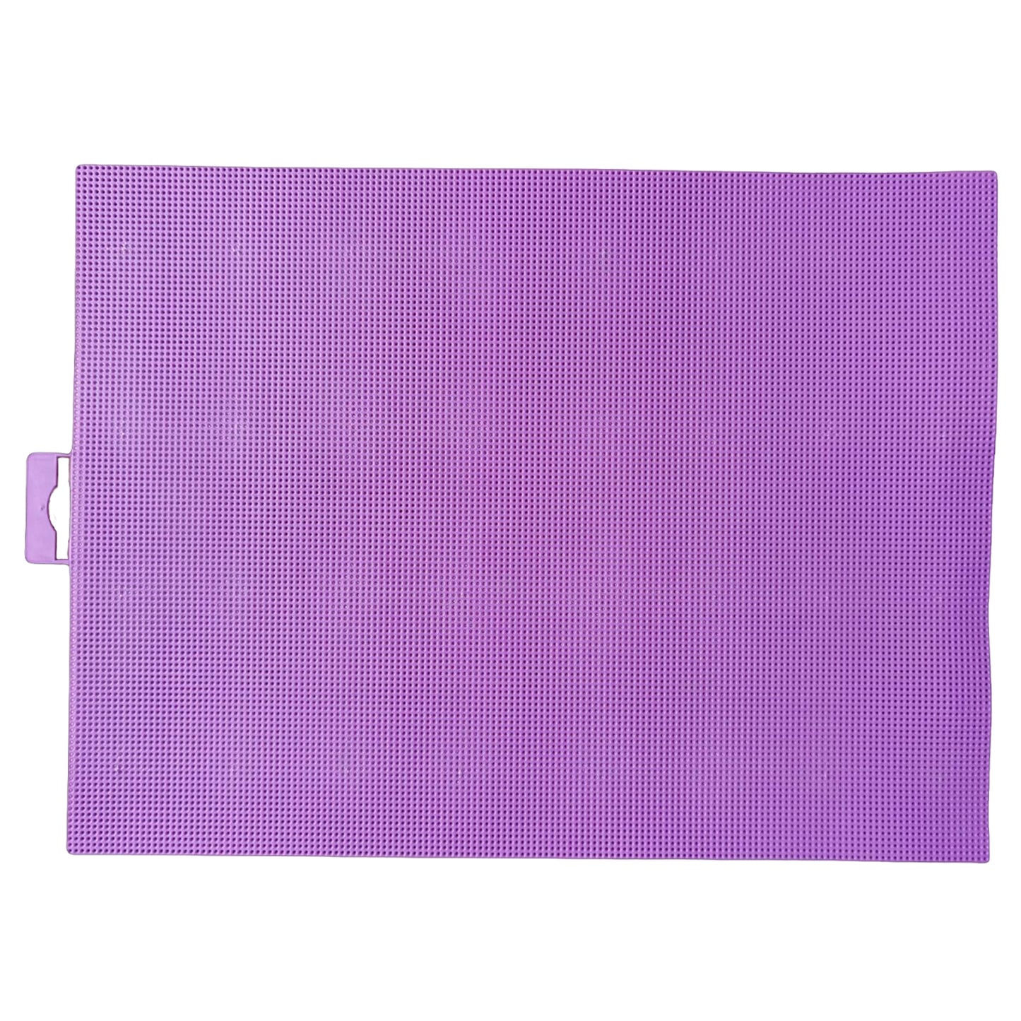 3Pcs DIY 14CT Plastic Square Mesh Canvas Sheets 11.02x8.27in Blank Canvas Mesh Mat for Needlework Embroidery Crafting Knit Crochet (Purple)