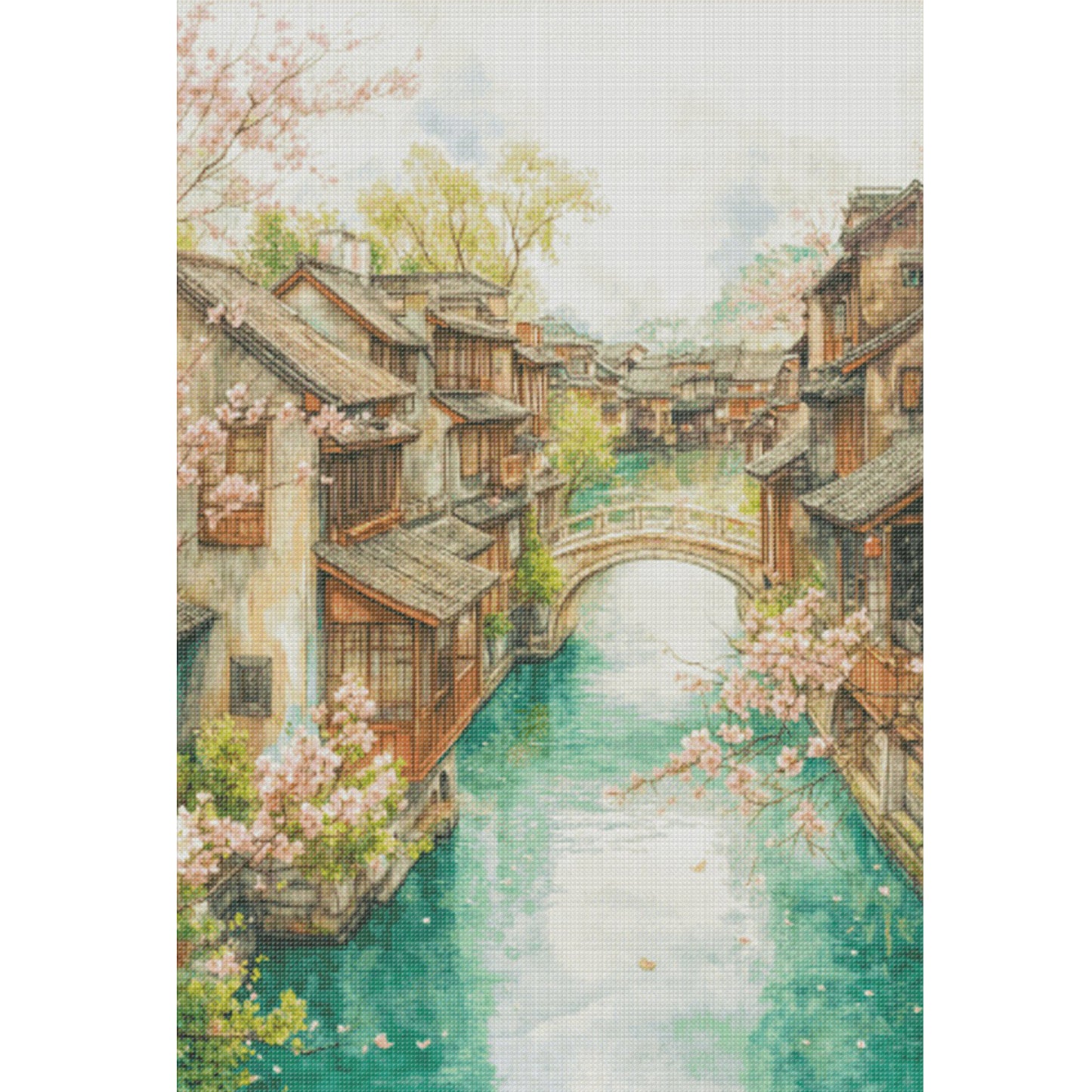 Spring - Full 14CT Stamped Cross Stitch 70x95CM - Fairy Egyptian Cotton