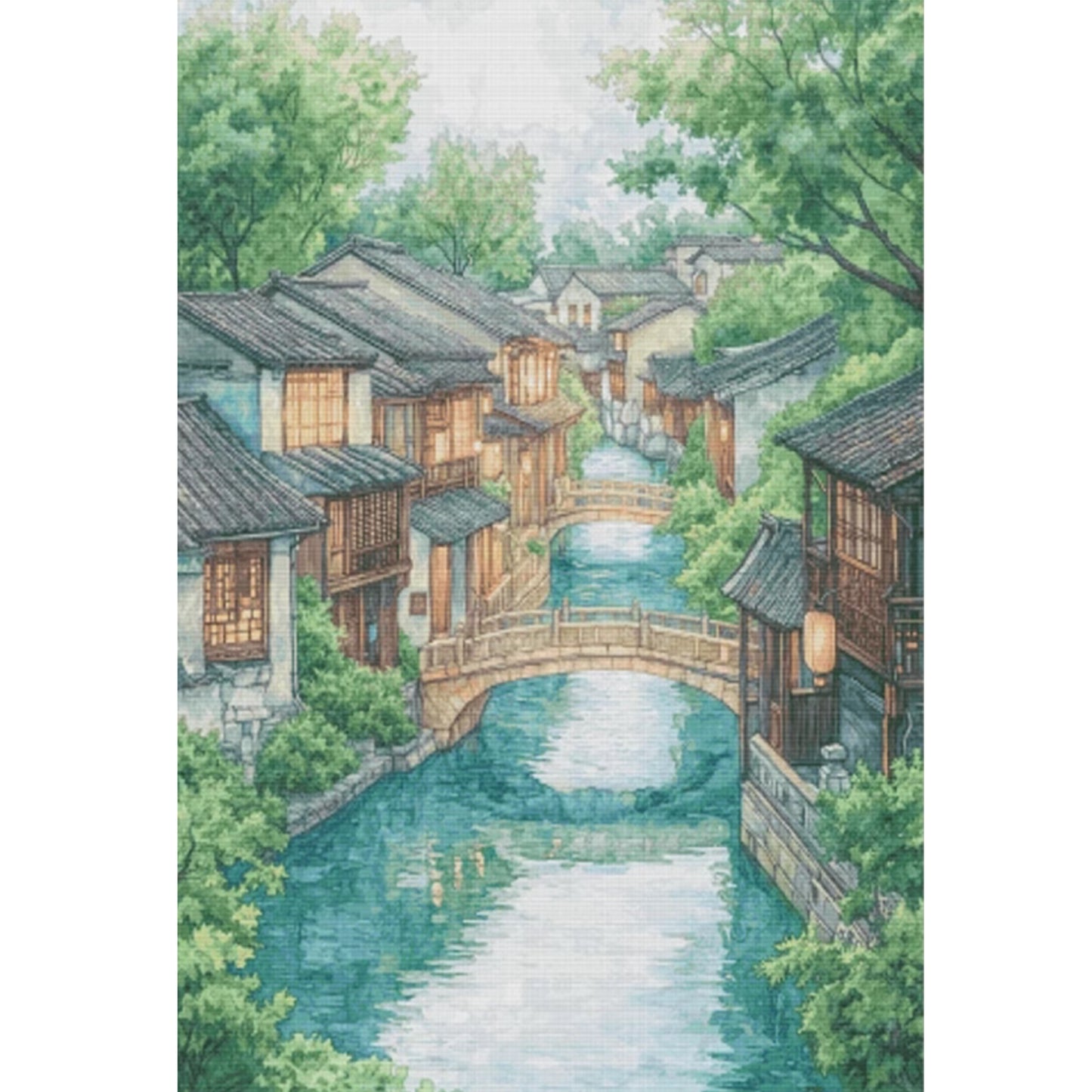 Summer - Full 14CT Stamped Cross Stitch 70x95CM - Fairy Egyptian Cotton