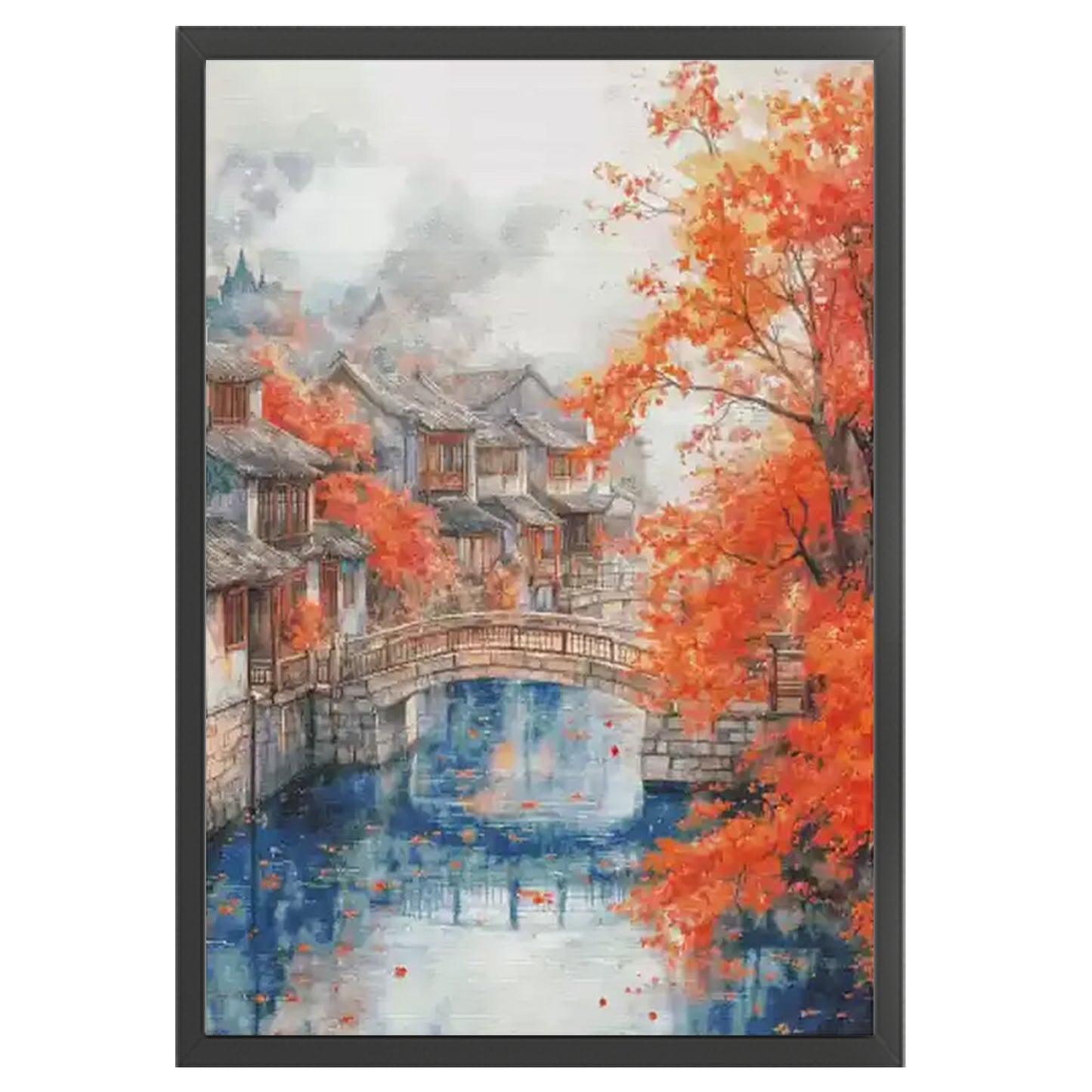 Autumn - Full 14CT Stamped Cross Stitch 70x95CM - Fairy Egyptian Cotton