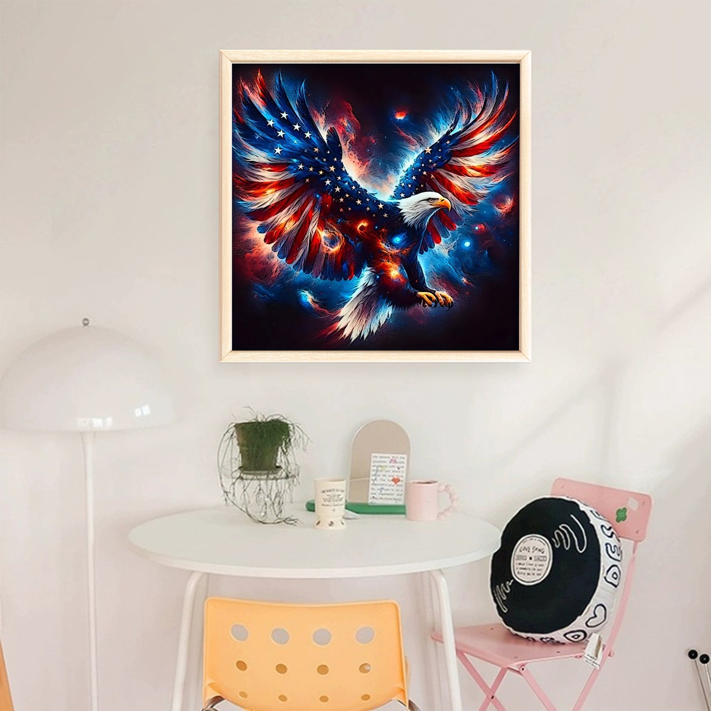 Independence Day - Full 11CT Stamped Cross Stitch 40x40CM - Huacan