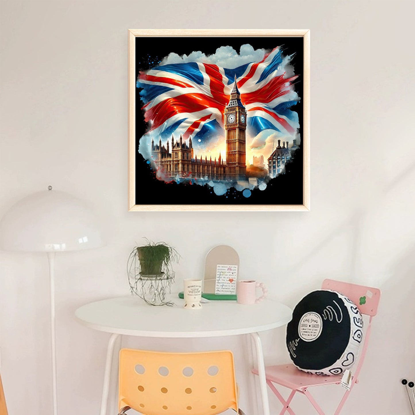 Independence Day - Full 11CT Stamped Cross Stitch 40x40CM - Huacan