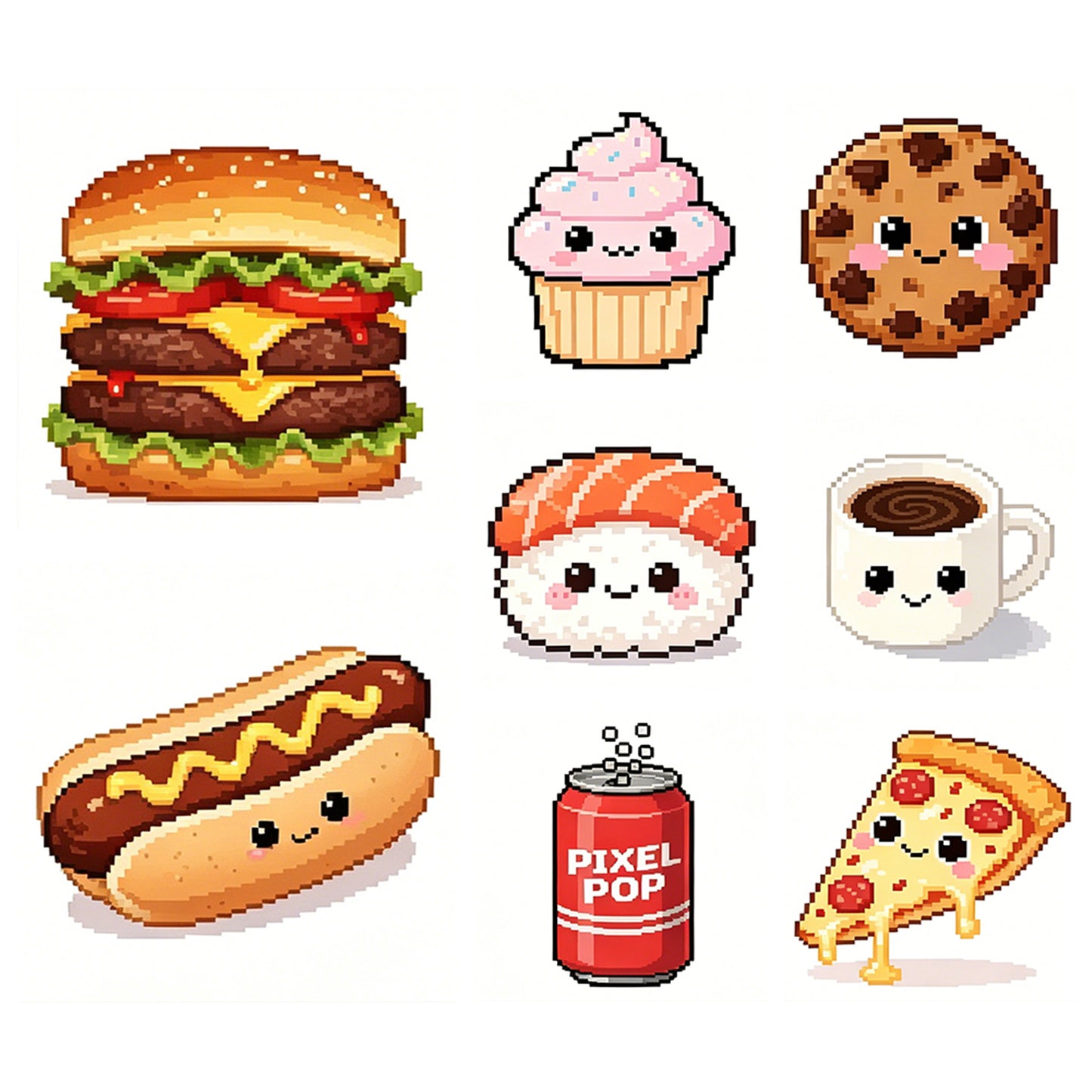 Food - Partial 11CT Stamped Cross Stitch 15x15CM - Huacan