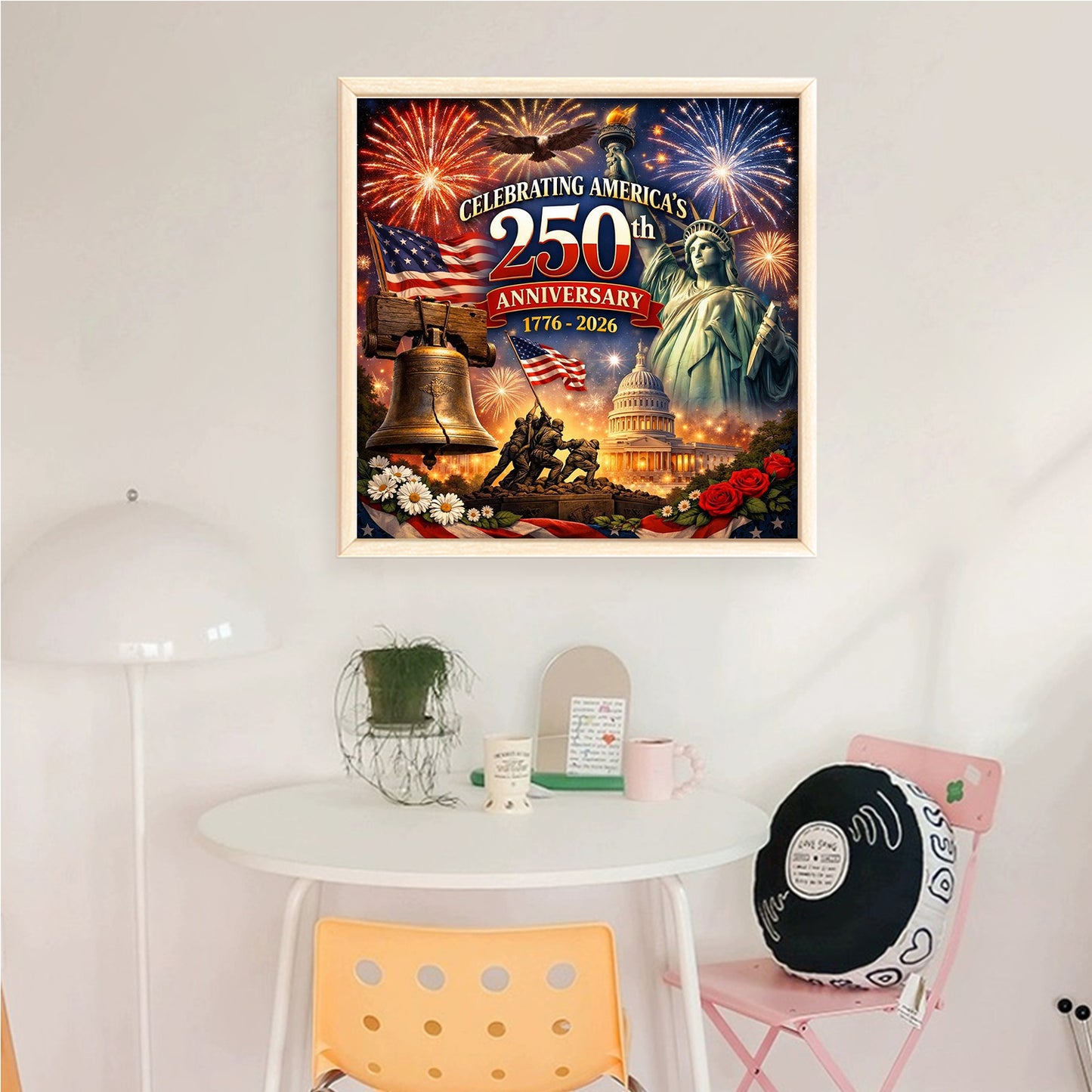 Independence Day - Full 14CT Counted Cross Stitch 40x40CM - Yishu