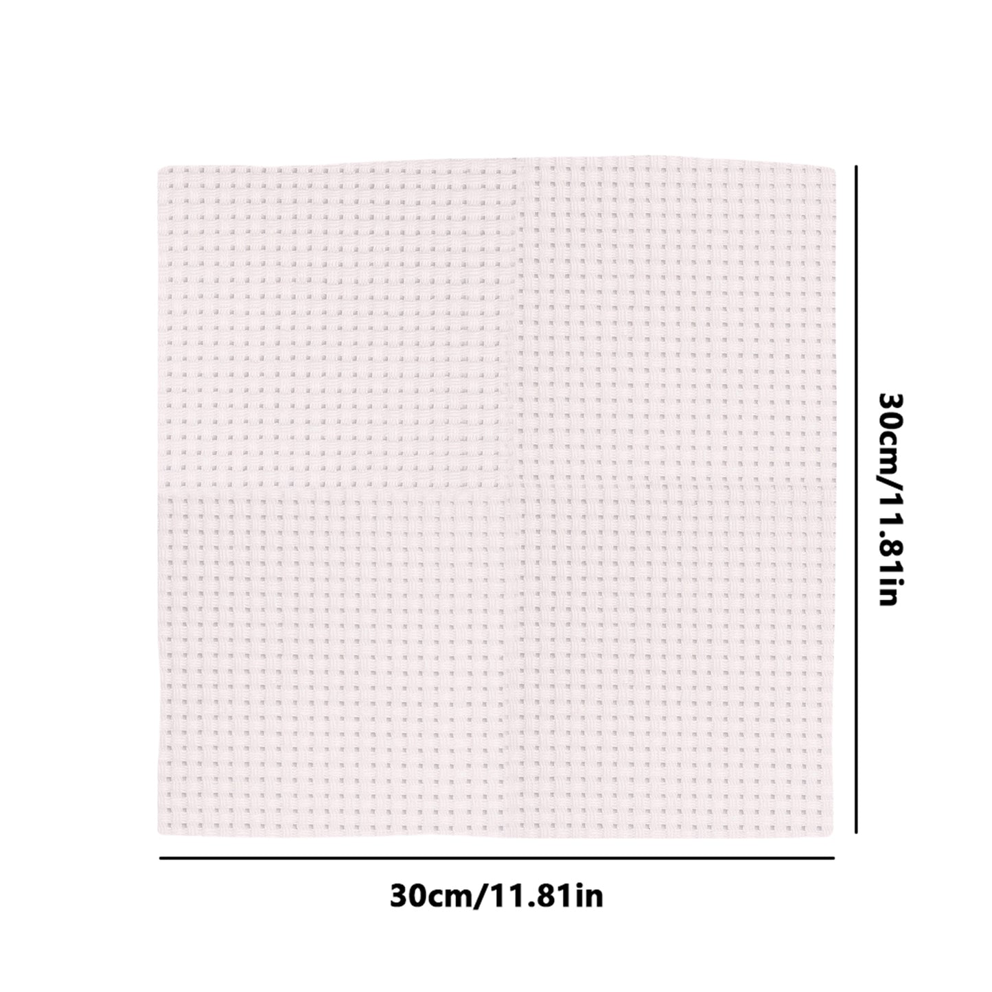 2PCS 11CT Cross Stitch Fabric 11.81x11.81 Inch Needlework Embroidery Fabric Embroidery Fabric Cloth for Garment Craft Needle-Embroidery DIY Decoration (White)