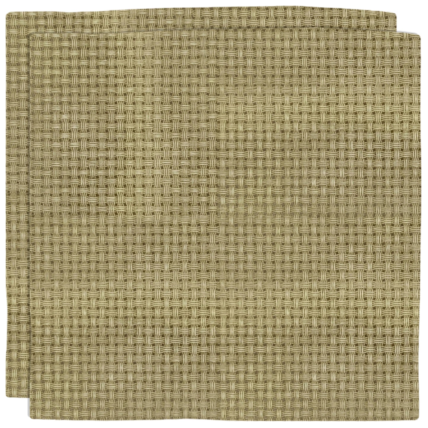 2PCS 11CT Cross Stitch Fabric 11.81x11.81 Inch Needlework Embroidery Fabric Embroidery Fabric Cloth for Garment Craft Needle-Embroidery DIY Decoration (Taupe)
