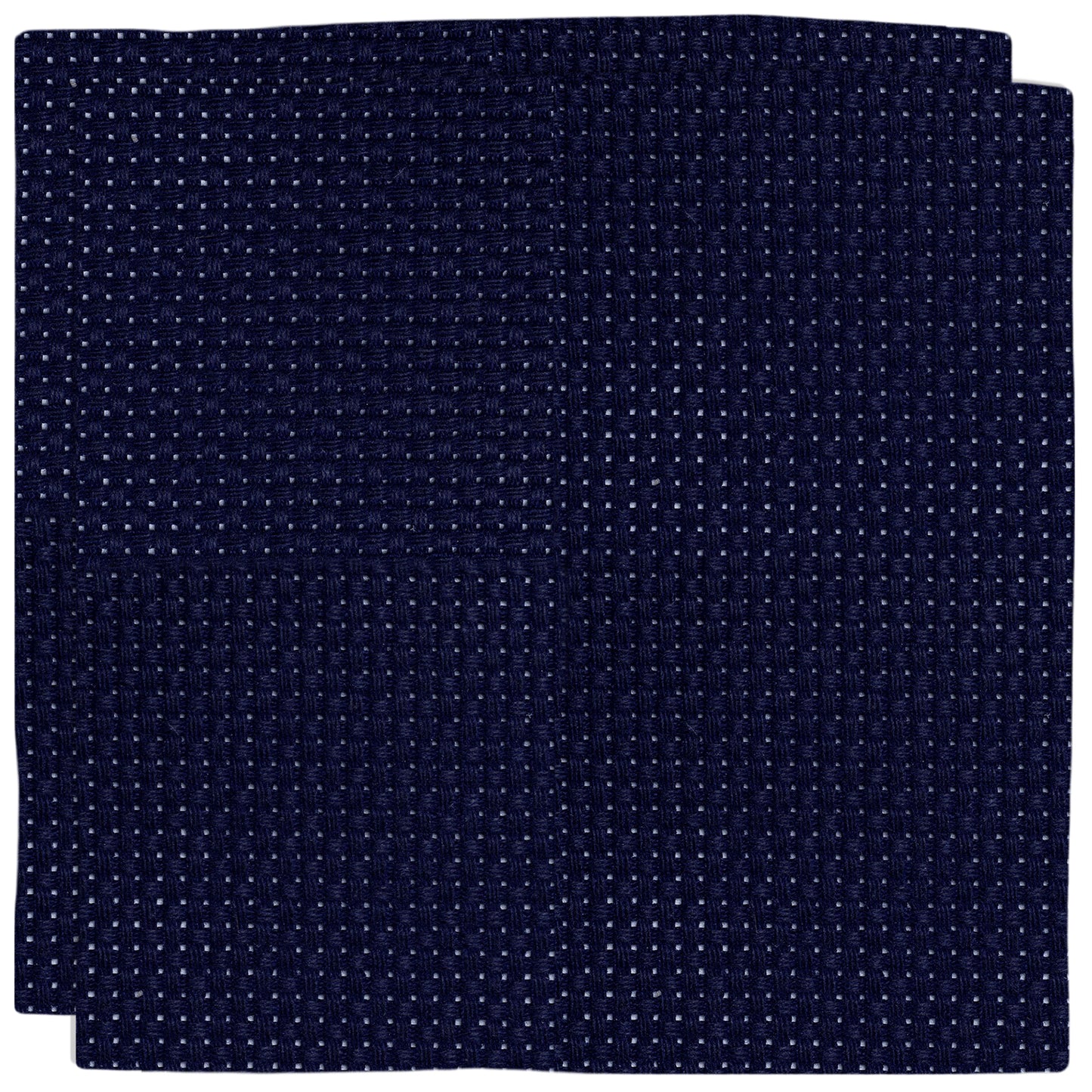 2PCS 11CT Cross Stitch Fabric 11.81x11.81 Inch Needlework Embroidery Fabric Embroidery Fabric Cloth for Garment Craft Needle-Embroidery DIY Decoration (Dark Blue)