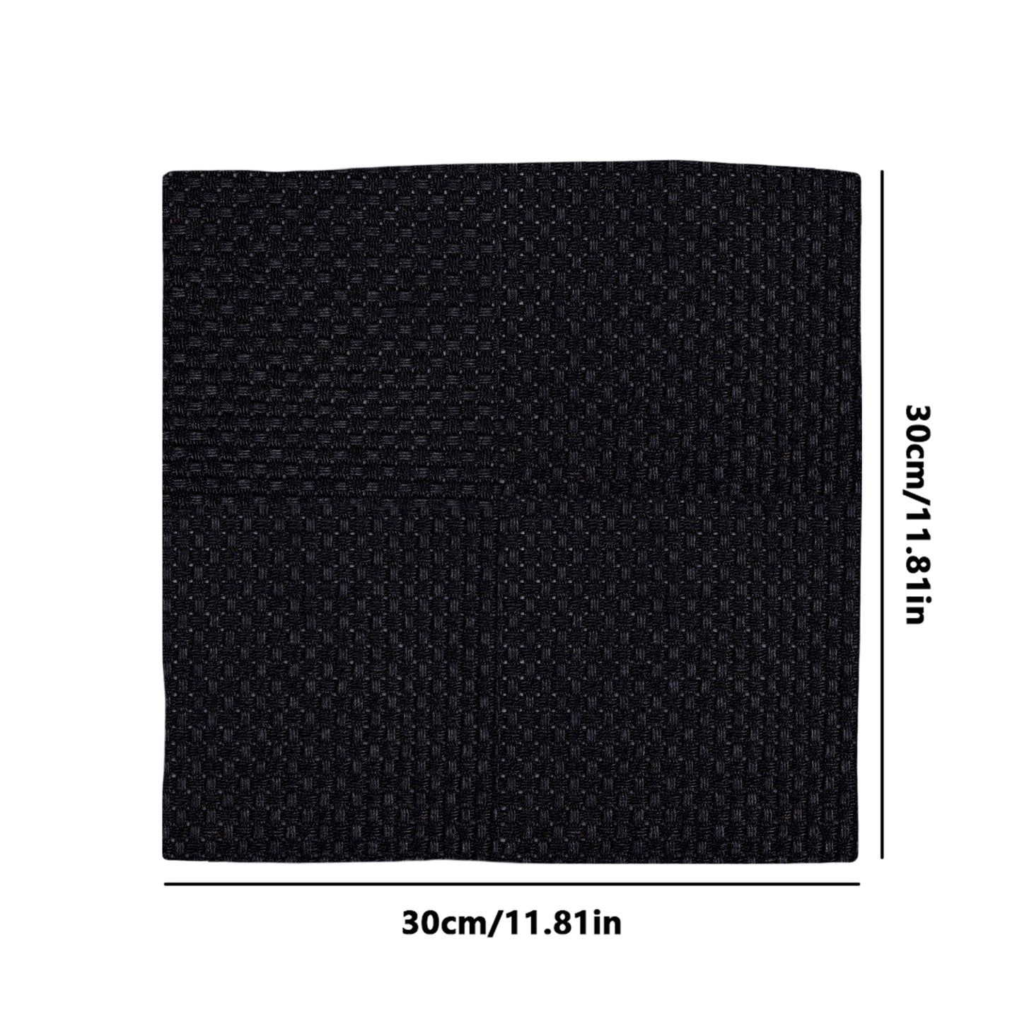 2PCS 11CT Cross Stitch Fabric 11.81x11.81 Inch Needlework Embroidery Fabric Embroidery Fabric Cloth for Garment Craft Needle-Embroidery DIY Decoration (Black)