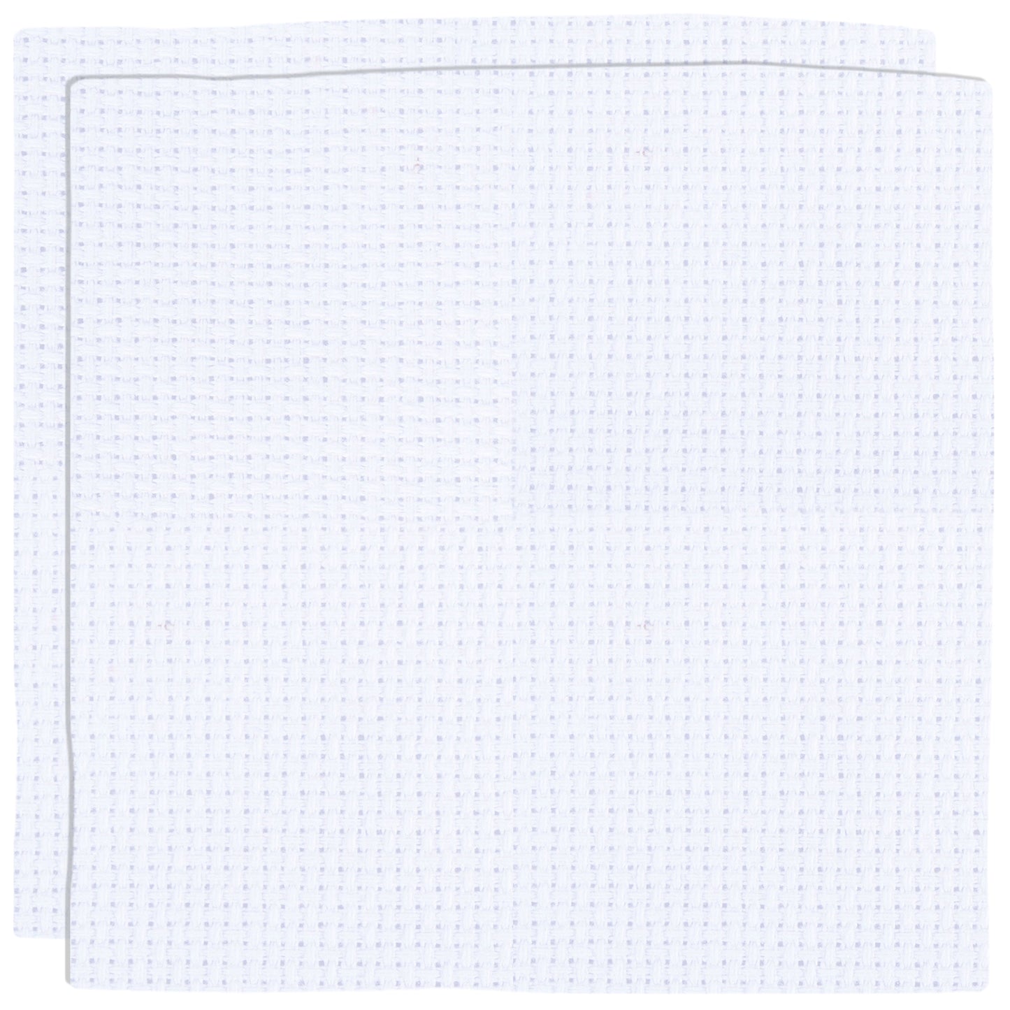 2PCS 14CT Cross Stitch Fabric 11.81x11.81 Inch Needlework Embroidery Fabric Embroidery Fabric Cloth for Garment Craft Needle-Embroidery DIY Decoration (Bleached White)