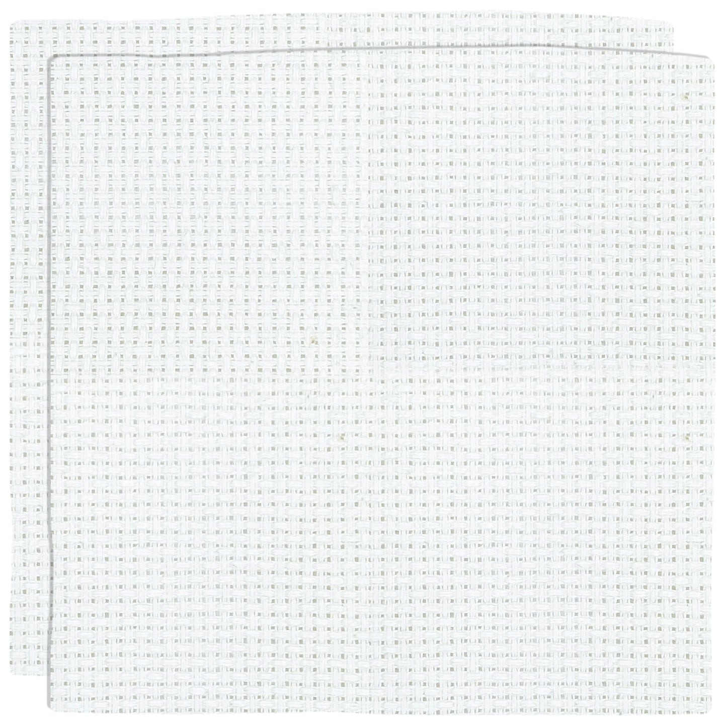 2PCS 14CT Cross Stitch Fabric 11.81x11.81 Inch Needlework Embroidery Fabric Embroidery Fabric Cloth for Garment Craft Needle-Embroidery DIY Decoration (Natural White)