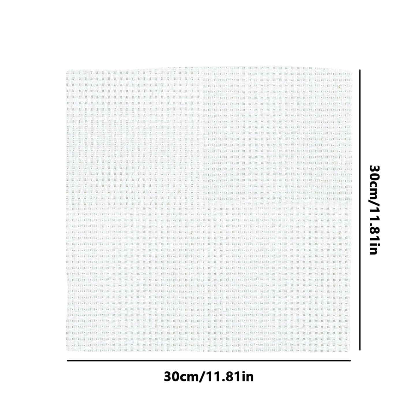 2PCS 14CT Cross Stitch Fabric 11.81x11.81 Inch Needlework Embroidery Fabric Embroidery Fabric Cloth for Garment Craft Needle-Embroidery DIY Decoration (Natural White)