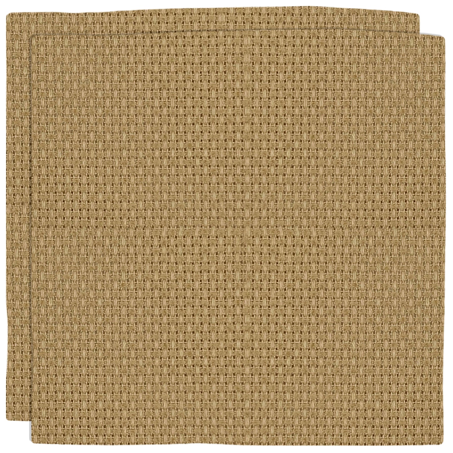 2PCS 14CT Cross Stitch Fabric 11.81x11.81 Inch Needlework Embroidery Fabric Embroidery Fabric Cloth for Garment Craft Needle-Embroidery DIY Decoration (Beige)