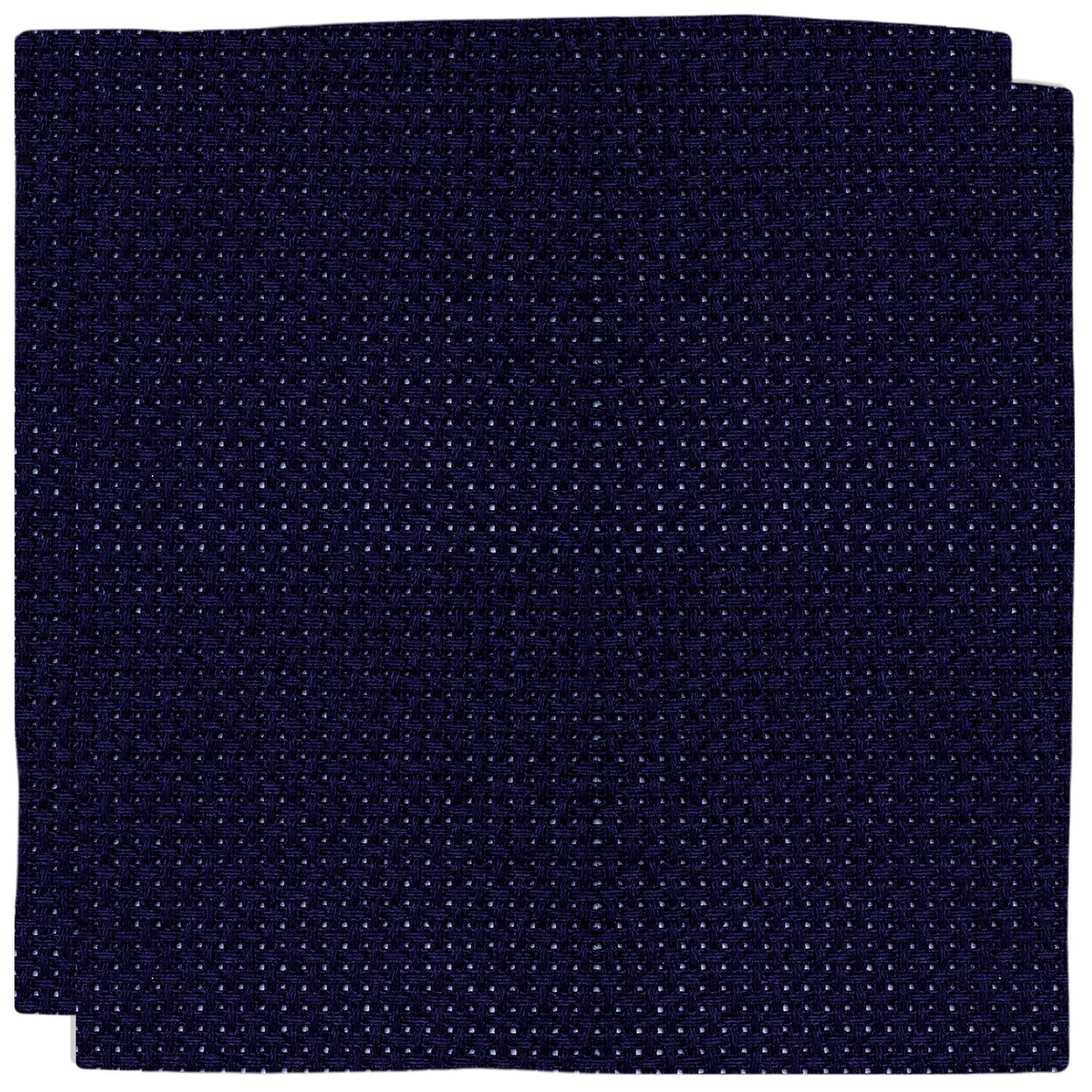 2PCS 14CT Cross Stitch Fabric 11.81x11.81 Inch Needlework Embroidery Fabric Embroidery Fabric Cloth for Garment Craft Needle-Embroidery DIY Decoration (Dark Blue)