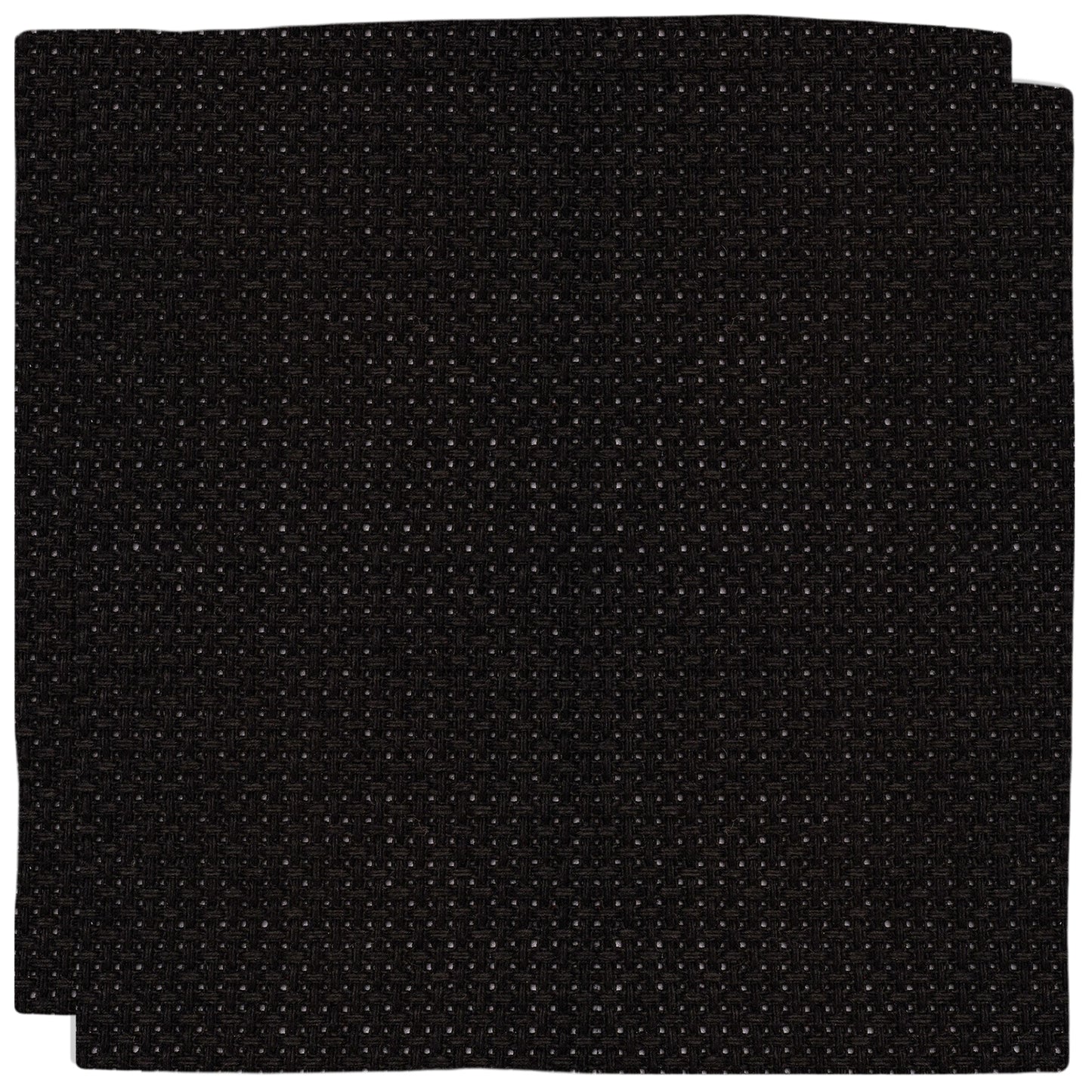 2PCS 14CT Cross Stitch Fabric 11.81x11.81 Inch Needlework Embroidery Fabric Embroidery Fabric Cloth for Garment Craft Needle-Embroidery DIY Decoration (Black)