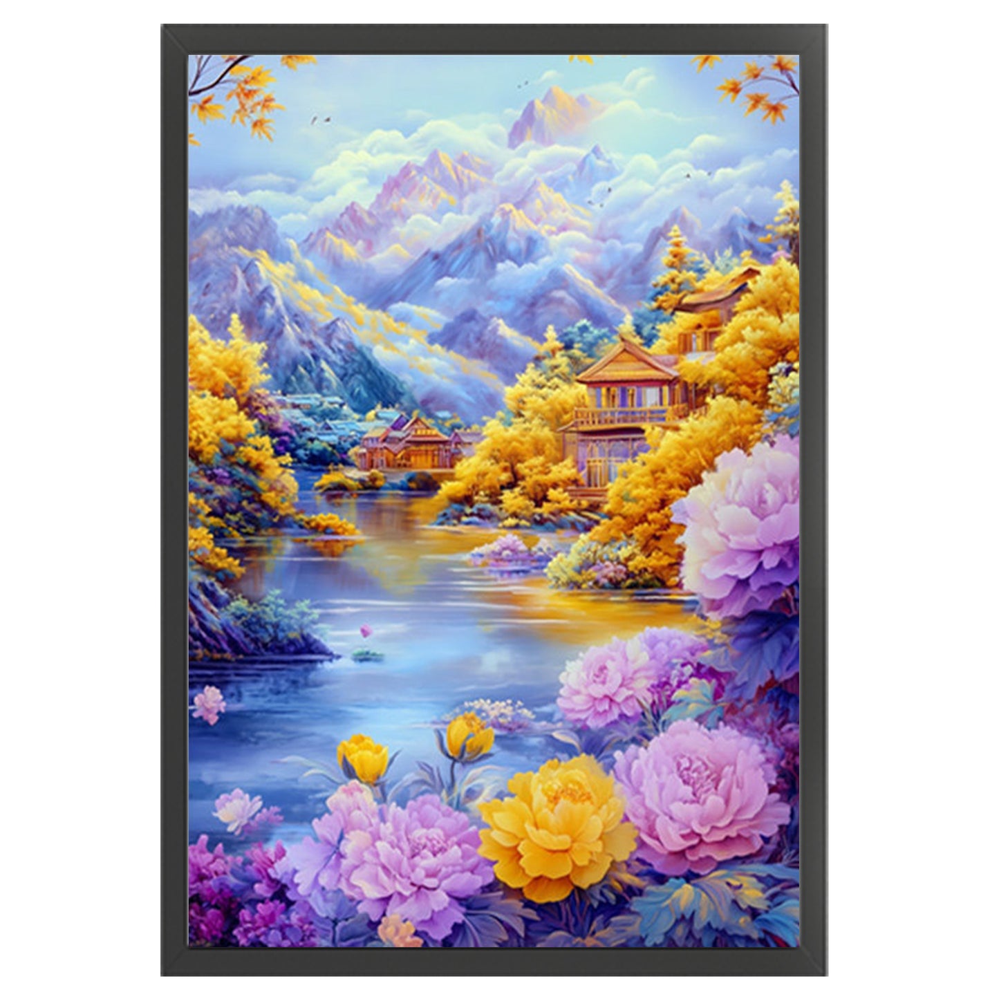 Drunken Leisure In Bamboo Wonderland - Full 11CT Stamped Cross Stitch 50x70CM - Mona Lisa
