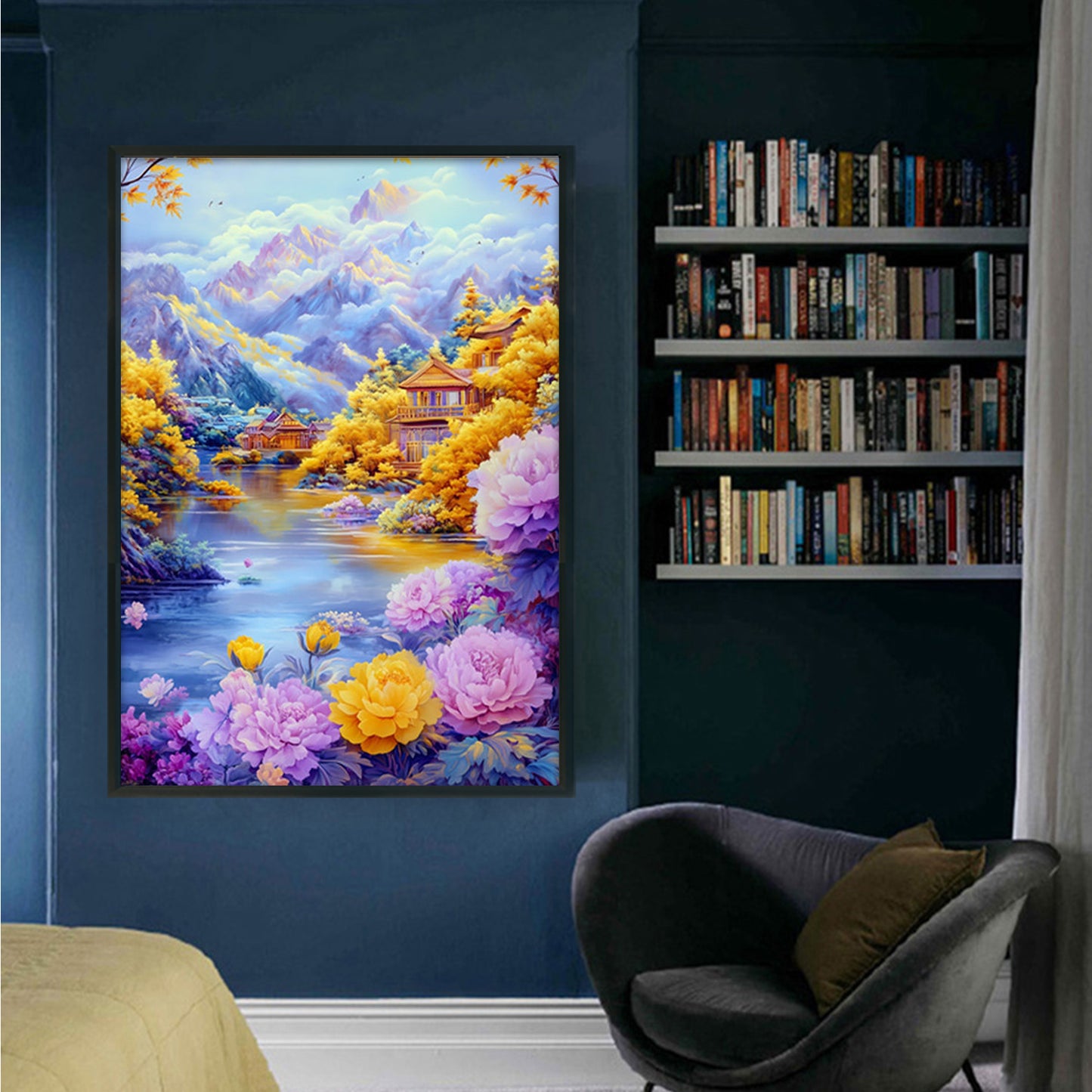 Drunken Leisure In Bamboo Wonderland - Full 11CT Stamped Cross Stitch 50x70CM - Mona Lisa