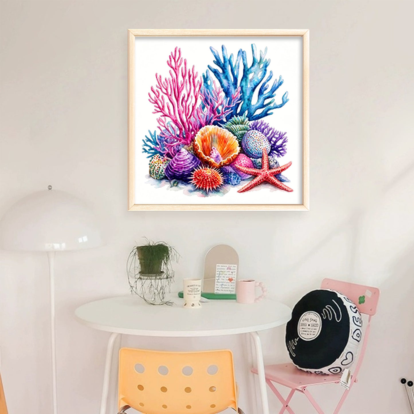 Ocean Treasures - Full 11CT Stamped Cross Stitch 40x40CM - Yishu