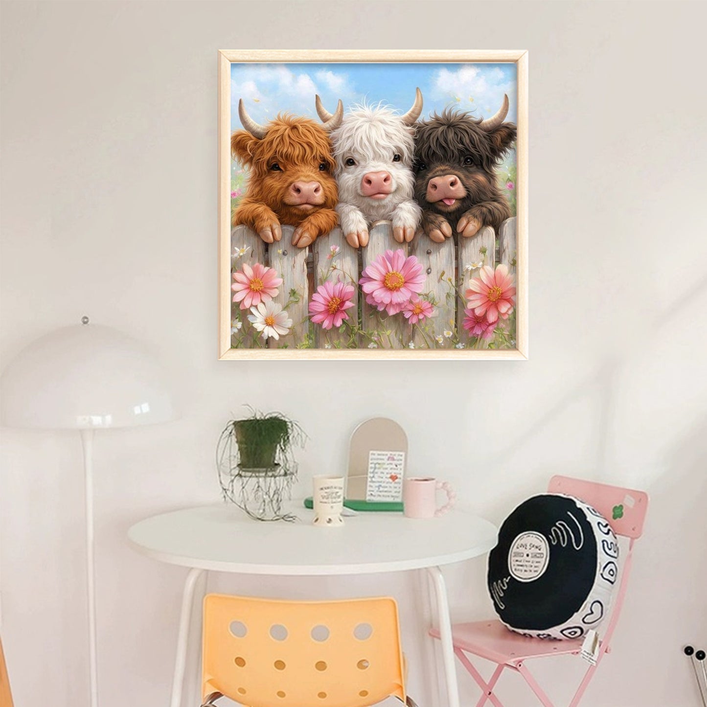 Highland Trio - Full 11CT Stamped Cross Stitch 40x40CM - Yishu