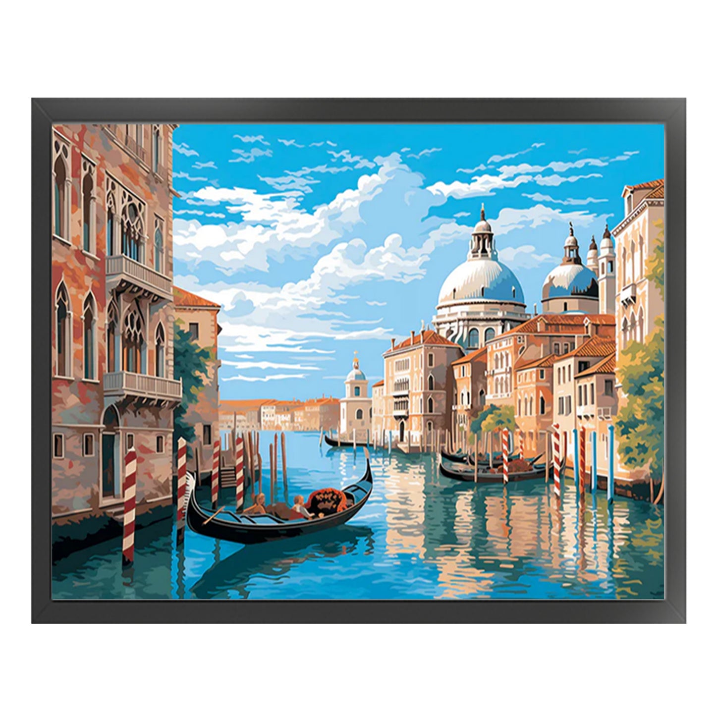 Venice Canal - Full 11CT Stamped Cross Stitch 50x40CM - Yishu