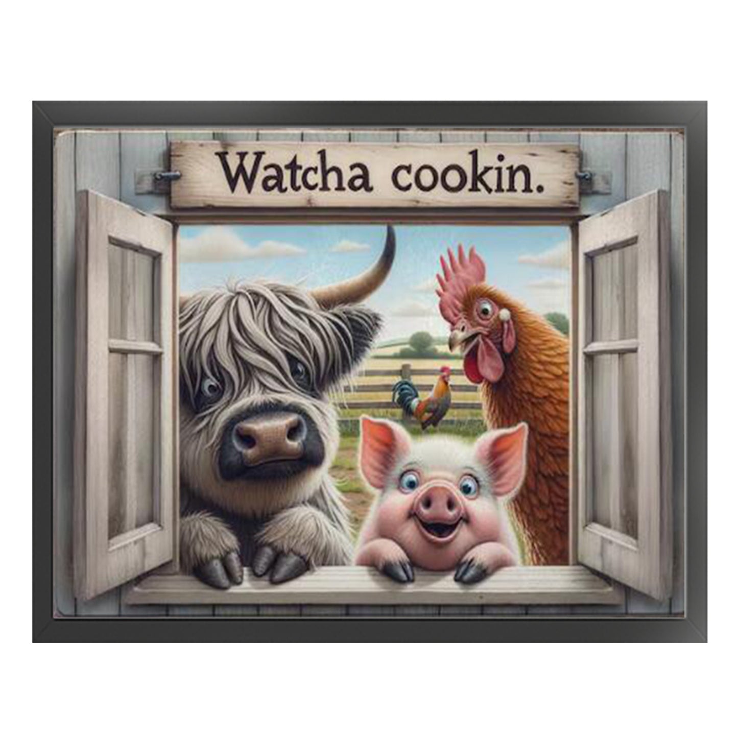 Farm Pals - Full 11CT Stamped Cross Stitch 50x40CM - Yishu