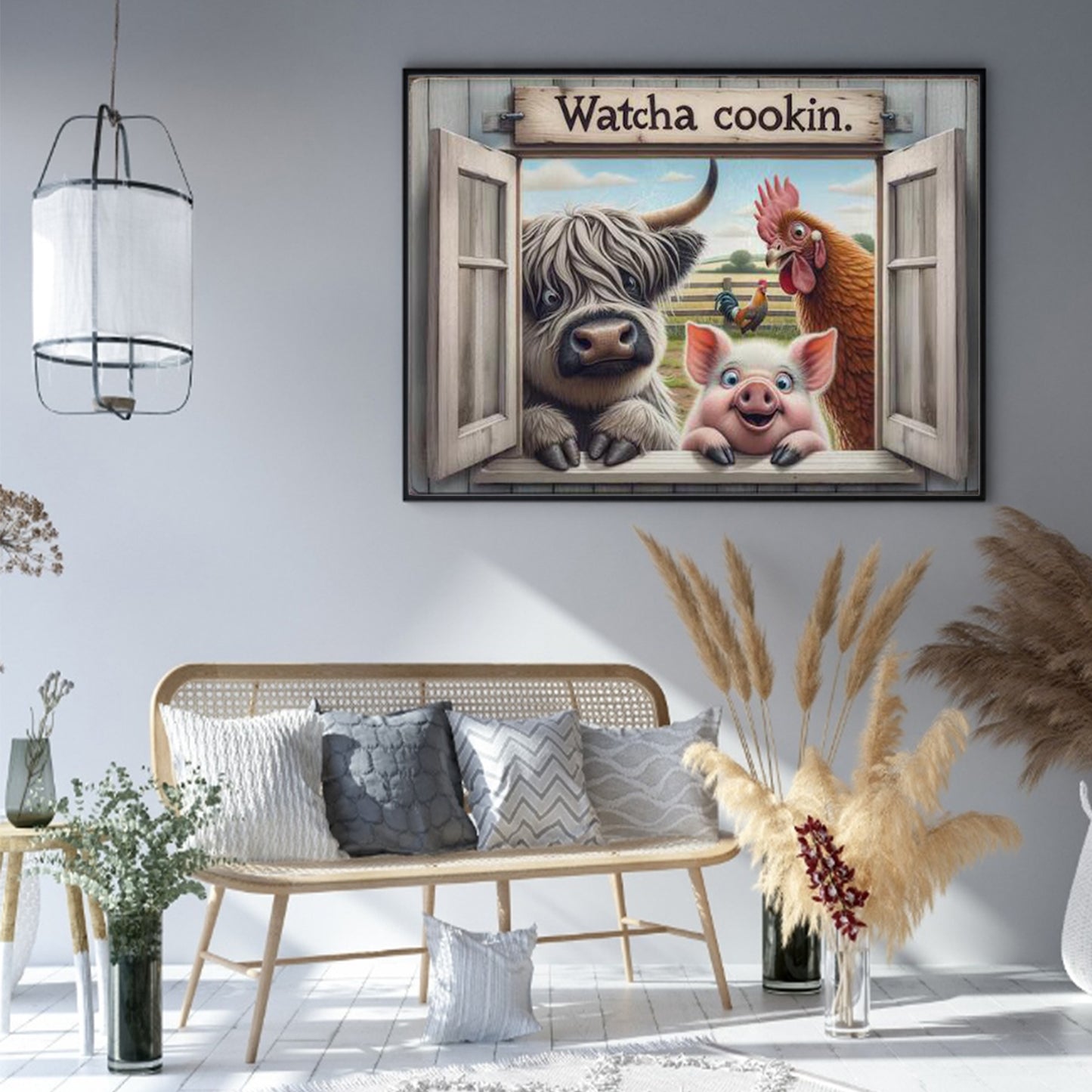 Farm Pals - Full 11CT Stamped Cross Stitch 50x40CM - Yishu
