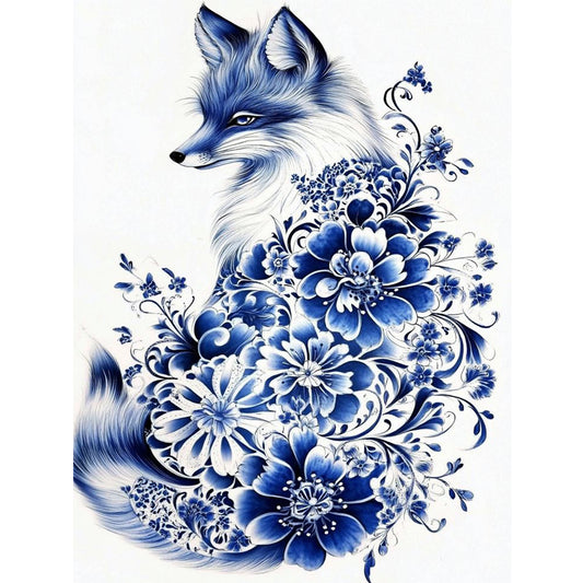 Porcelain Vixen - Full 11CT Stamped Cross Stitch 40x55CM - Huacan
