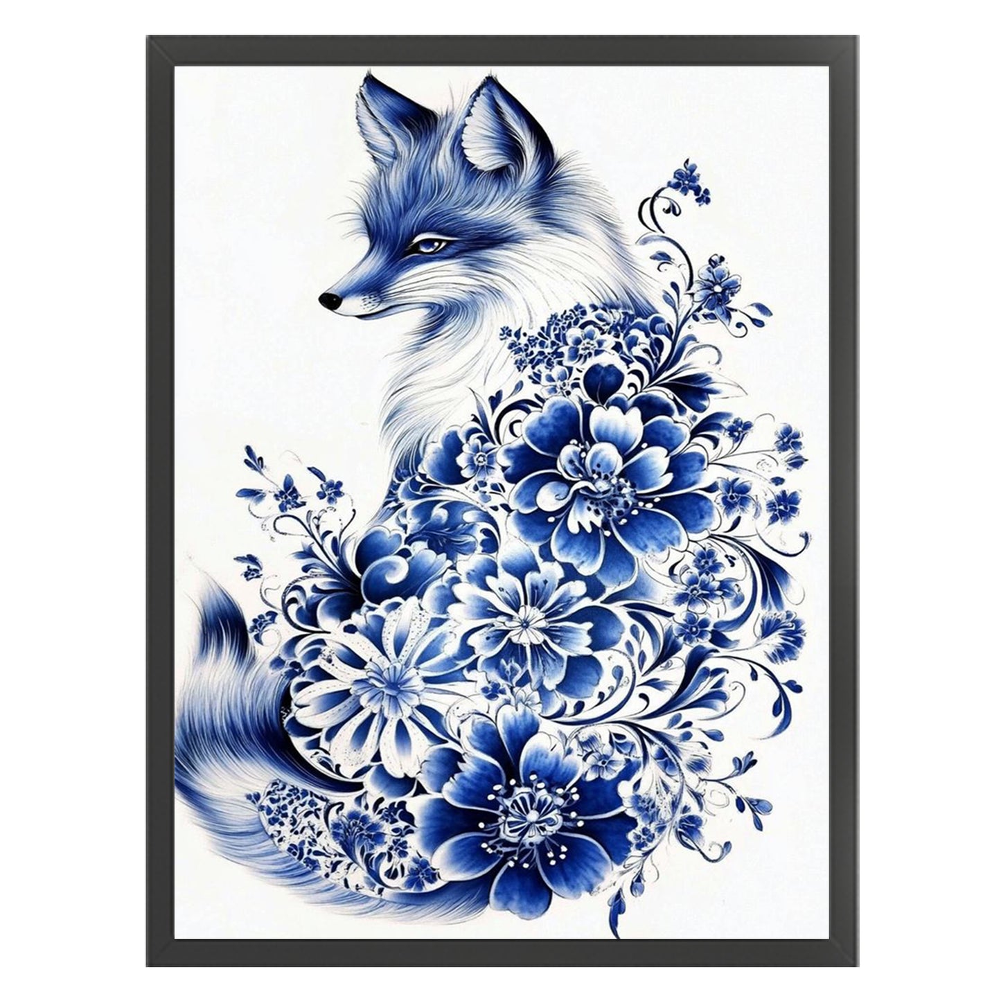 Porcelain Vixen - Full 11CT Stamped Cross Stitch 40x55CM - Huacan