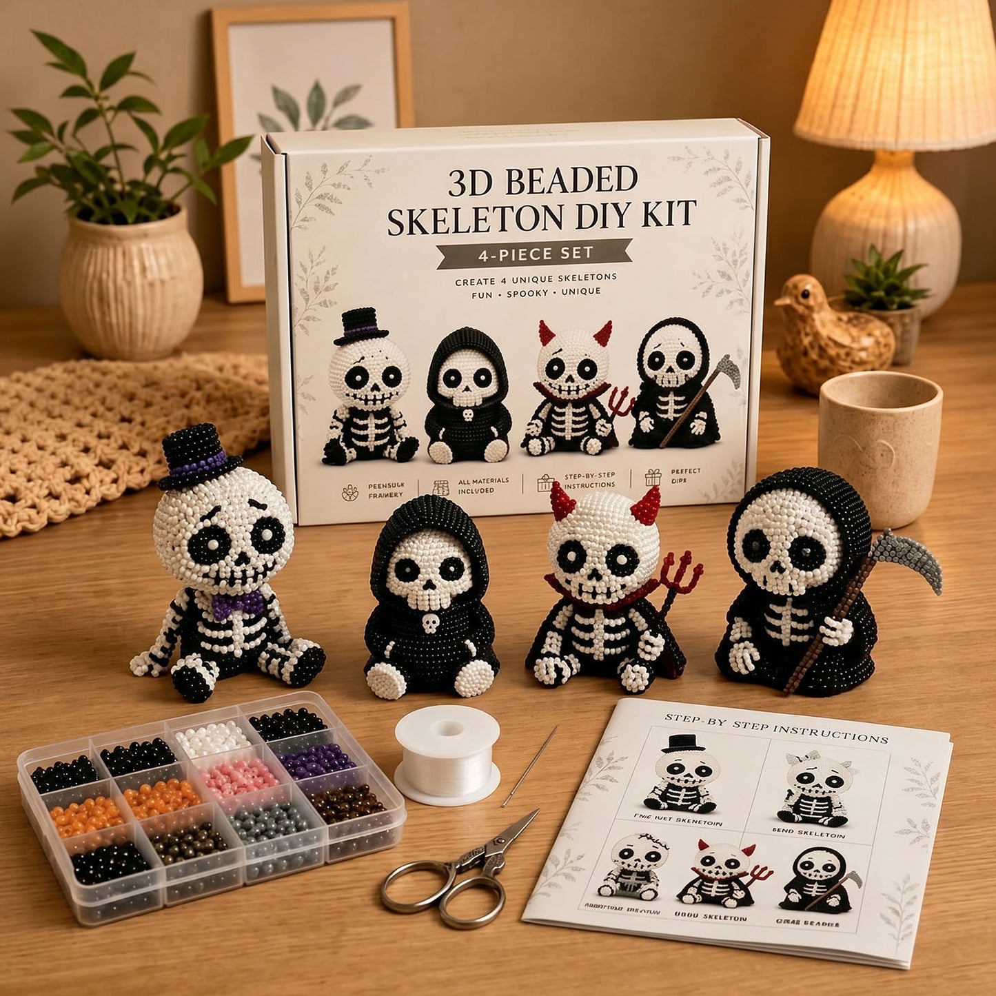 Handmade Bead Art Mosaic Kit Smooth and Wear-Resistant Creative DIY Decoration Sturdy for Hand Embroidery Craft Enthusiasts & Decoration