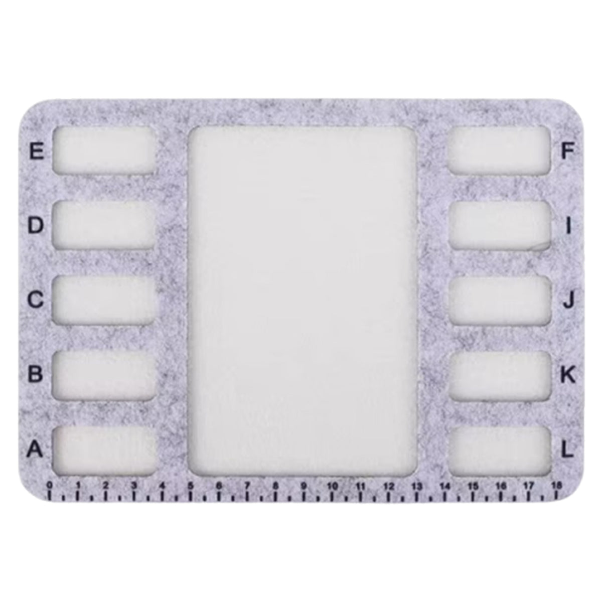 Felt Beading Mat with Measurement Markings Non Slip Bead Tray (20x15x0.5cm)