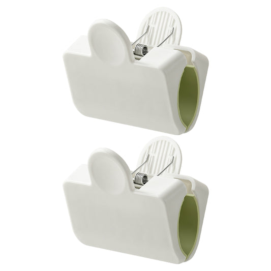 2PCS Cross Stitch Embroidery Fix Clips Large | White Green Fixing Clamps for Embroideries Dressmaking Projects