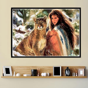 Indian 40*30 CM(Canvas) Round Drill Diamond Painting