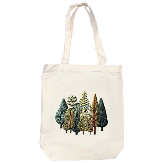 Vintage Woods – DIY-Stickset für Kreuzstich mit Muster, Baumwollgarnen, Nadeln und Stickrahmen, 32 × 37 cm
