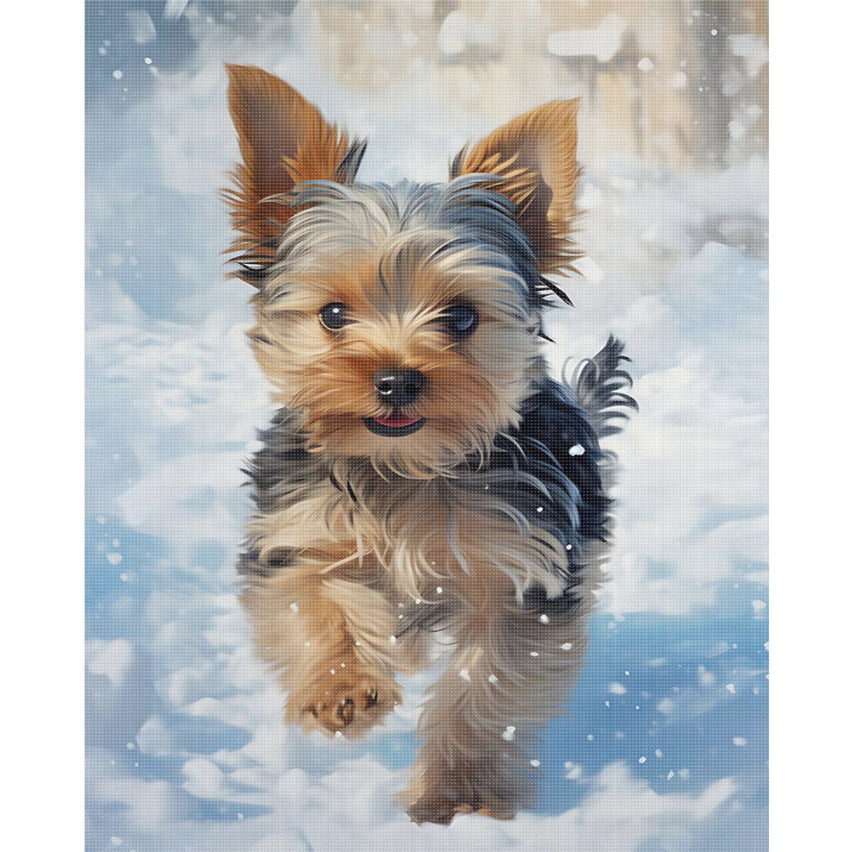 Dog - Full 11CT Stamped Cross Stitch 40x50CM - Yishu