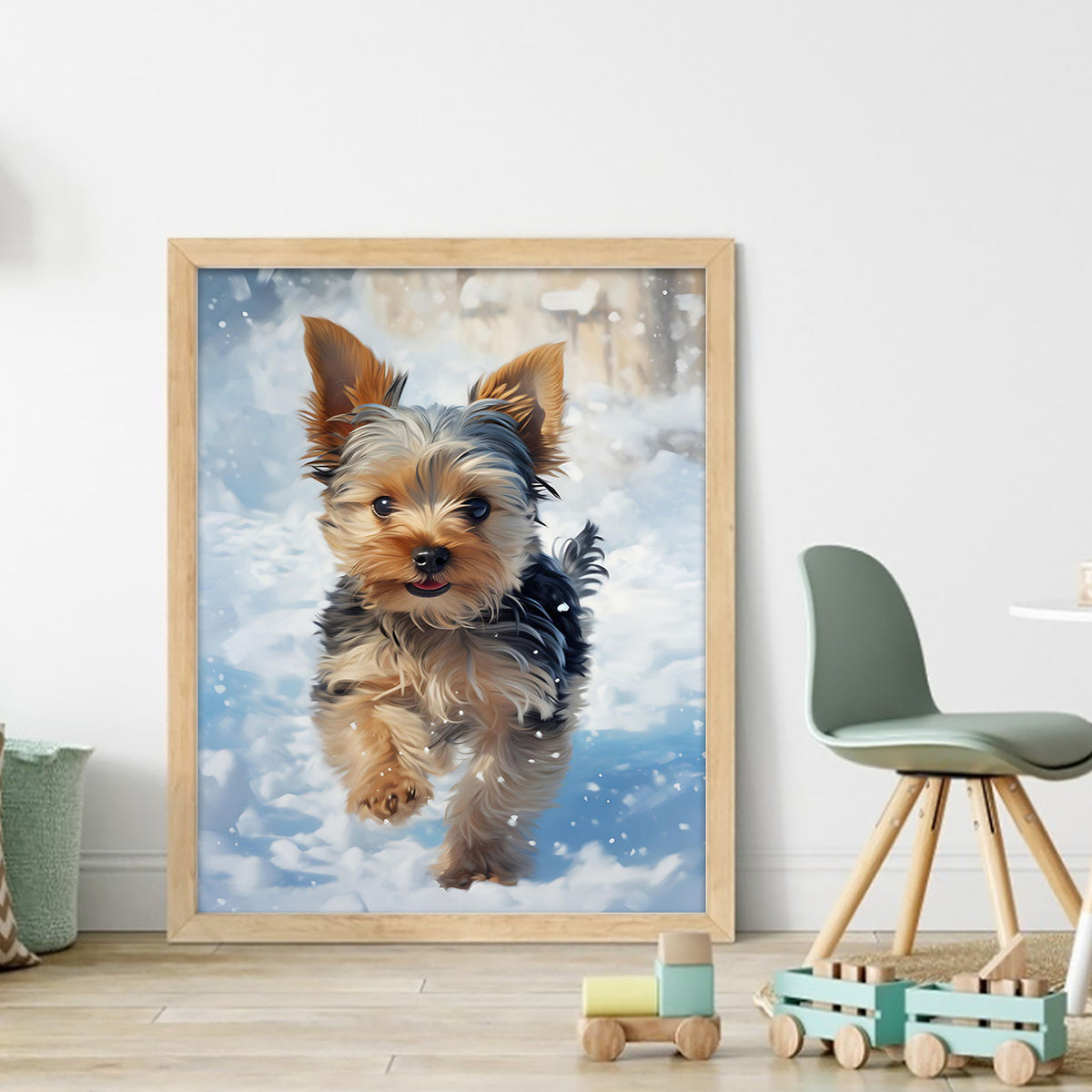 Dog - Full 11CT Stamped Cross Stitch 40x50CM - Yishu