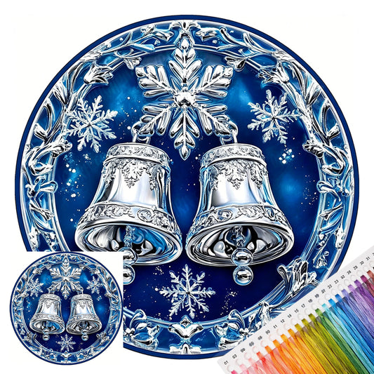 Christmas Bell - Full 14CT Stamped Cross Stitch 30x30CM - Huacan