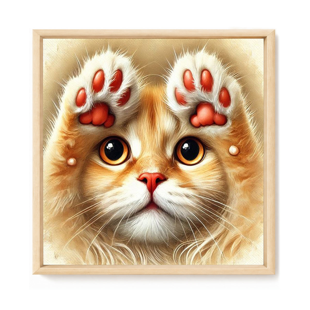 Katze – Vollständiges 14CT gestempeltes Stickset 40x40CM – Huacan