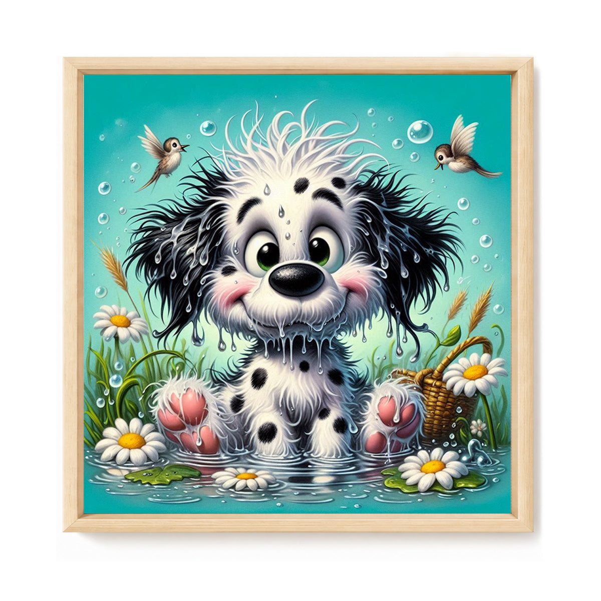 Dalmatiner-Hund - Vollständiges 14CT gezähltes Kreuzstichset 40*40 cm - Yishu