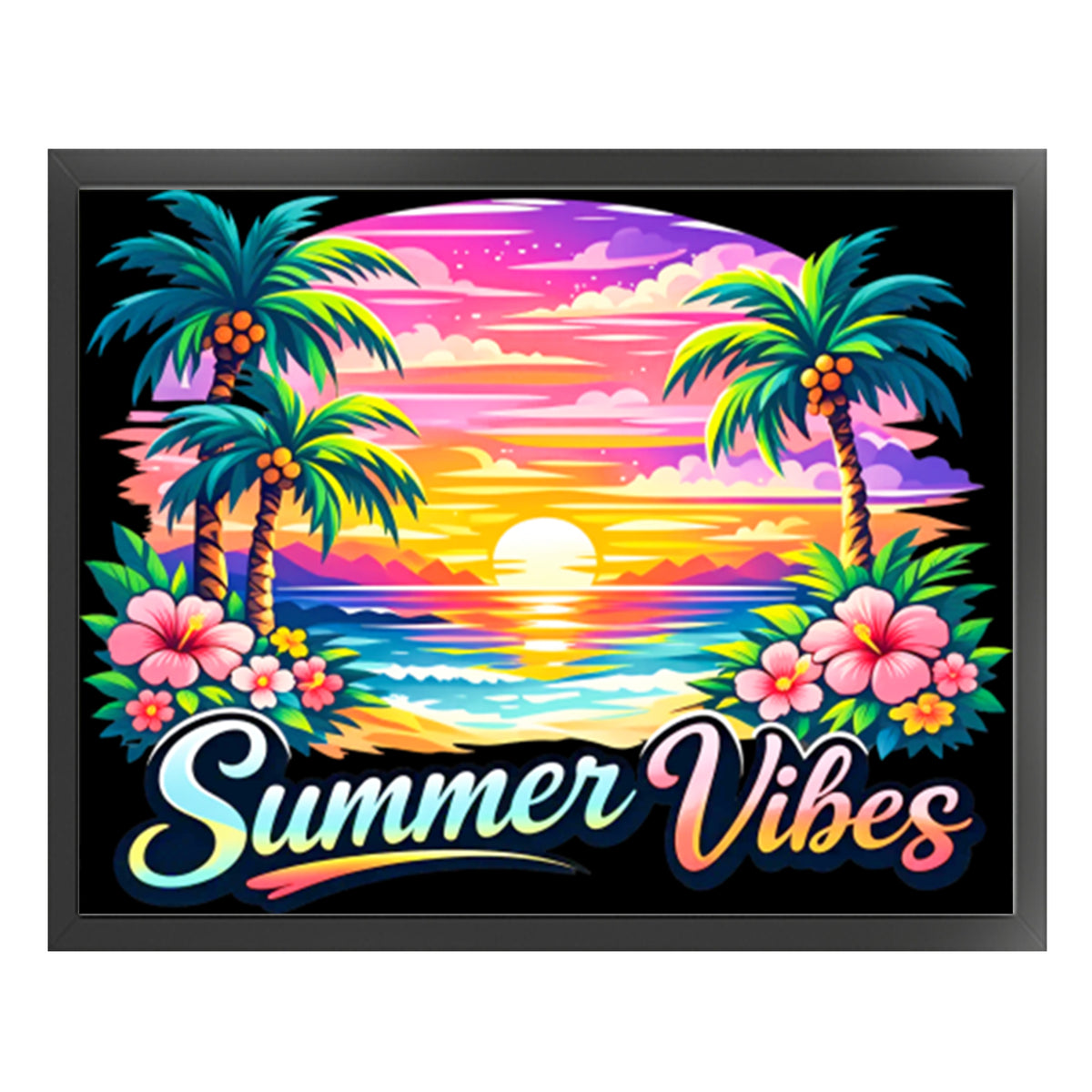 Summer Coast - Full 11CT Stamped Cross Stitch 50x40CM - Huacan