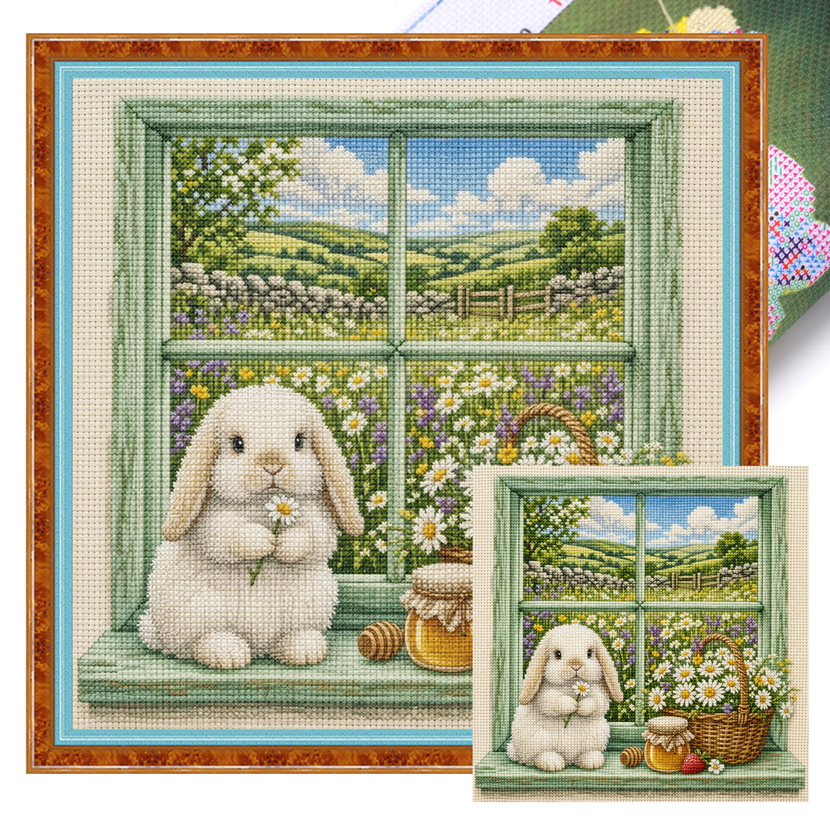 Country - Full 11CT Stamped Cross Stitch 45x45CM - Huacan
