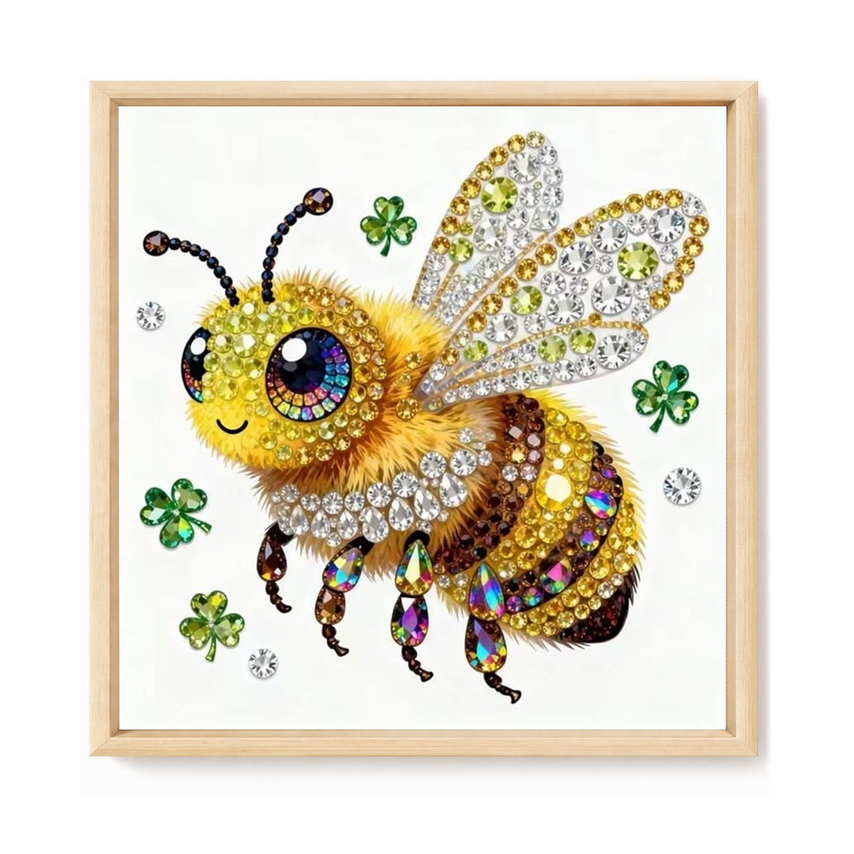 Bee - Full 11CT Stamped Cross Stitch 40x40CM - Huacan