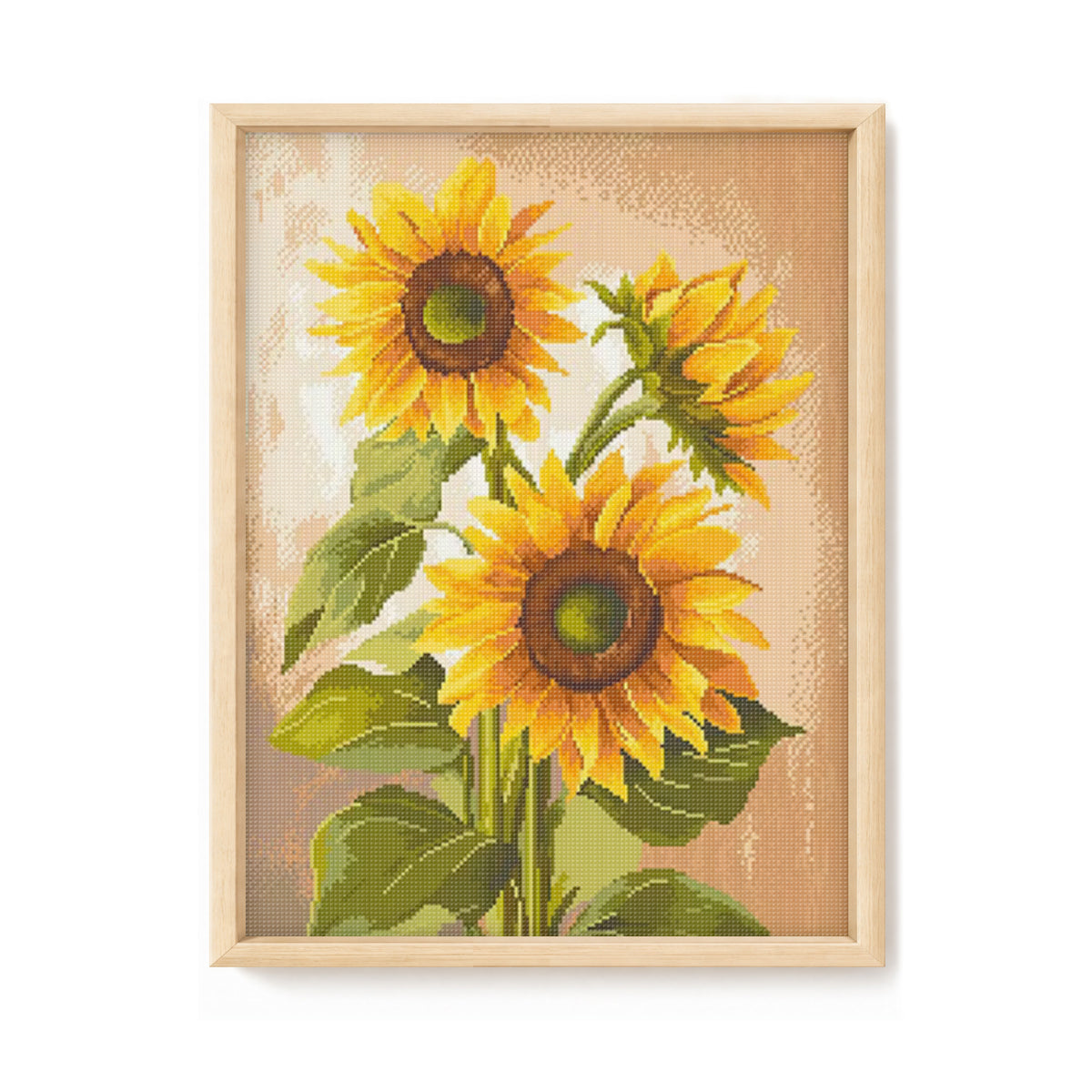 Sunflower - Full 14CT Stamped Cross Stitch 36x46CM - Cherish