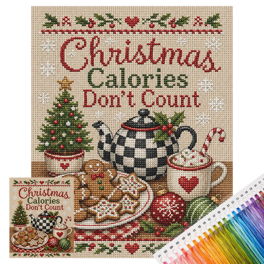 Ginger Treats – Vollständiges 11CT Stempel-Kreuzstich-Set 40x50 cm – Huacan