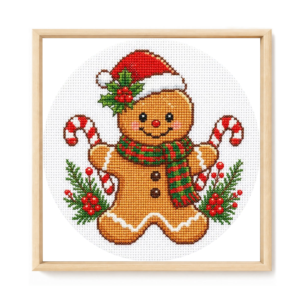 Ginger Man - Full 11CT Stamped Cross Stitch 26x26CM - Huacan