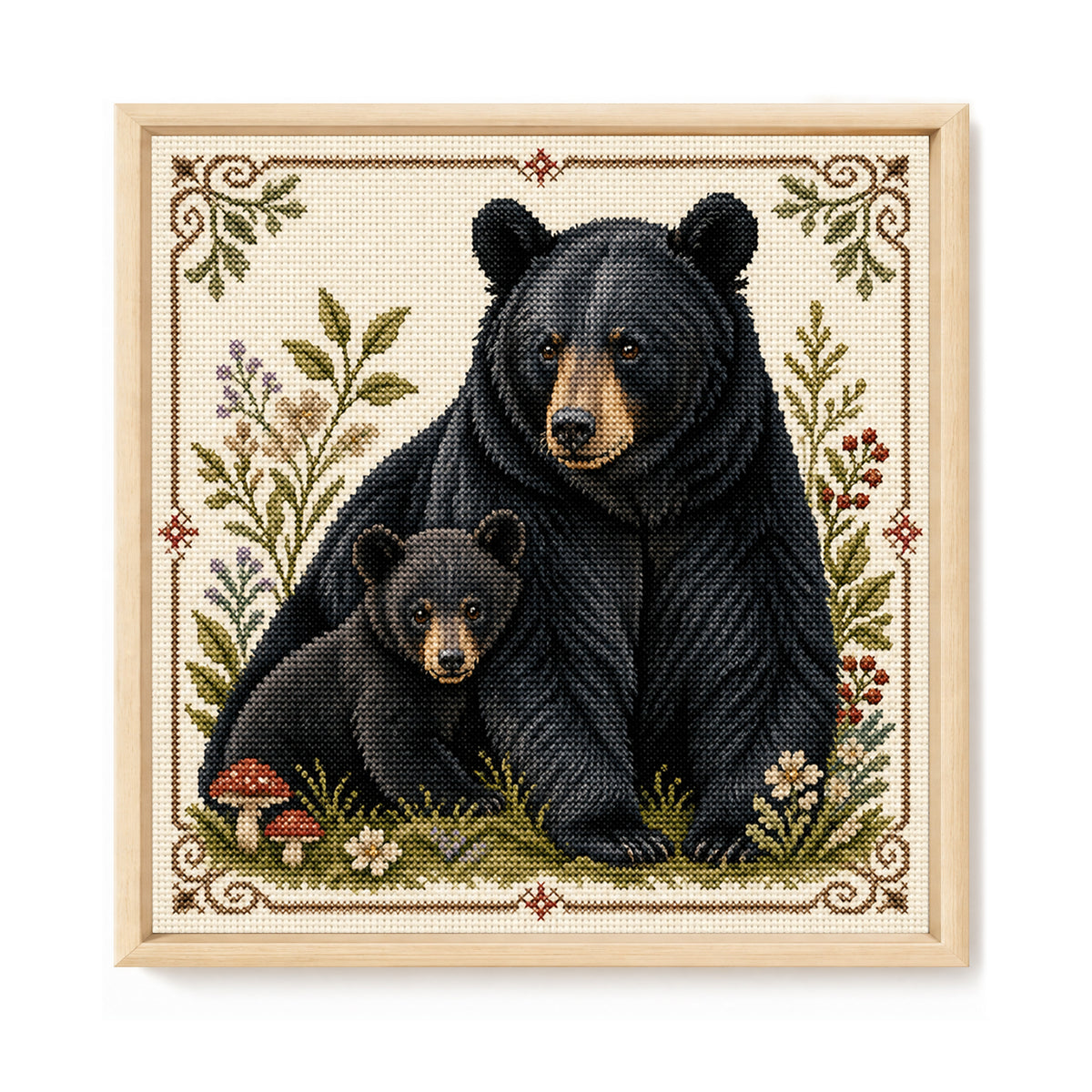 Forest Tales - Full 11CT Stamped Cross Stitch 40x40CM - Huacan
