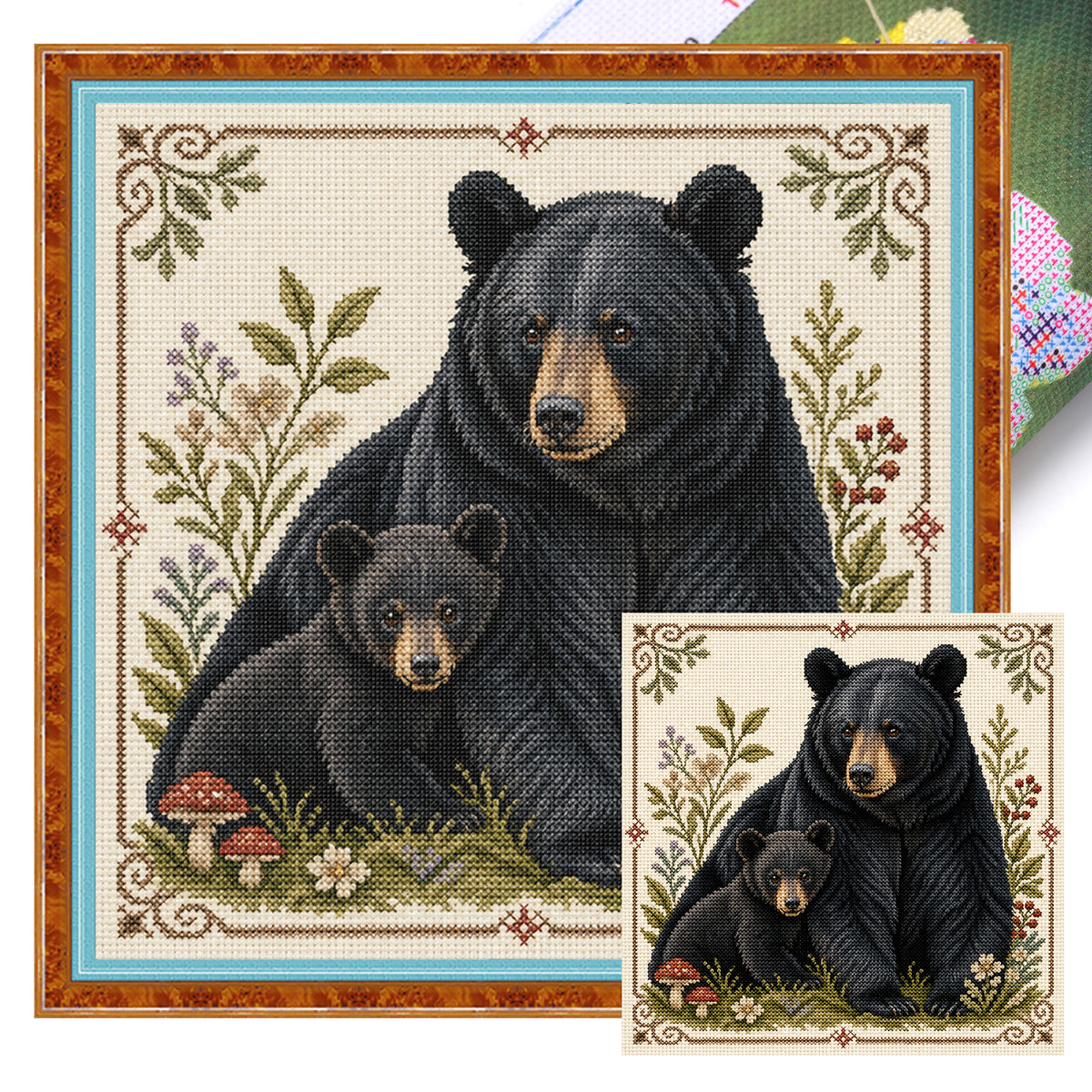 Forest Tales - Full 11CT Stamped Cross Stitch 40x40CM - Huacan