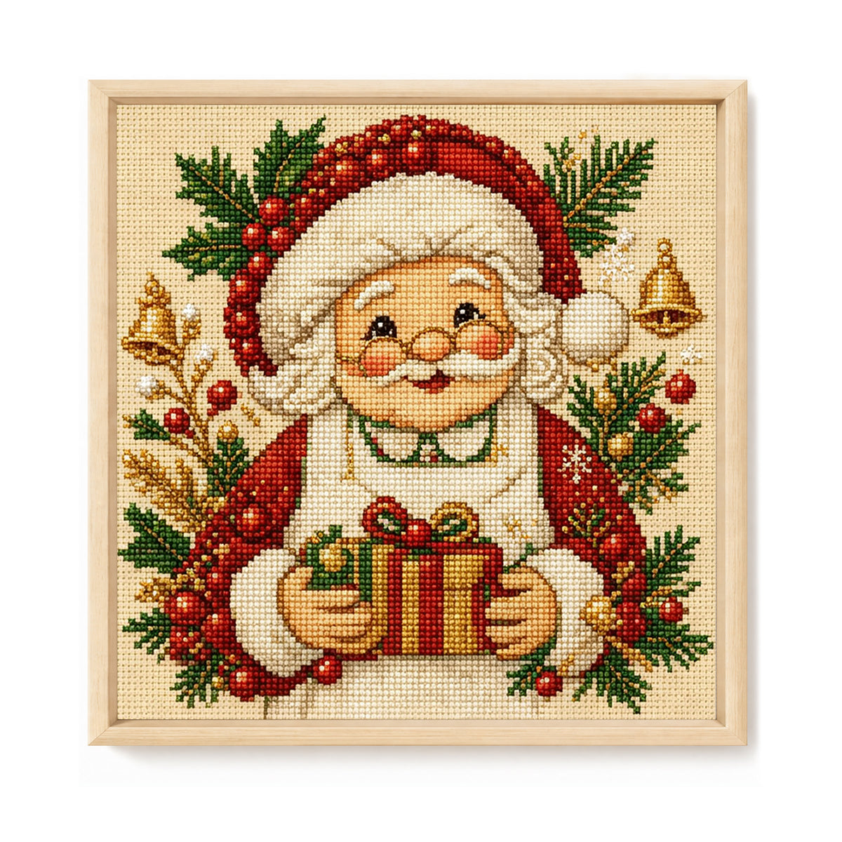Winter Saint - Full 14CT Stamped Cross Stitch 30x30CM - Huacan