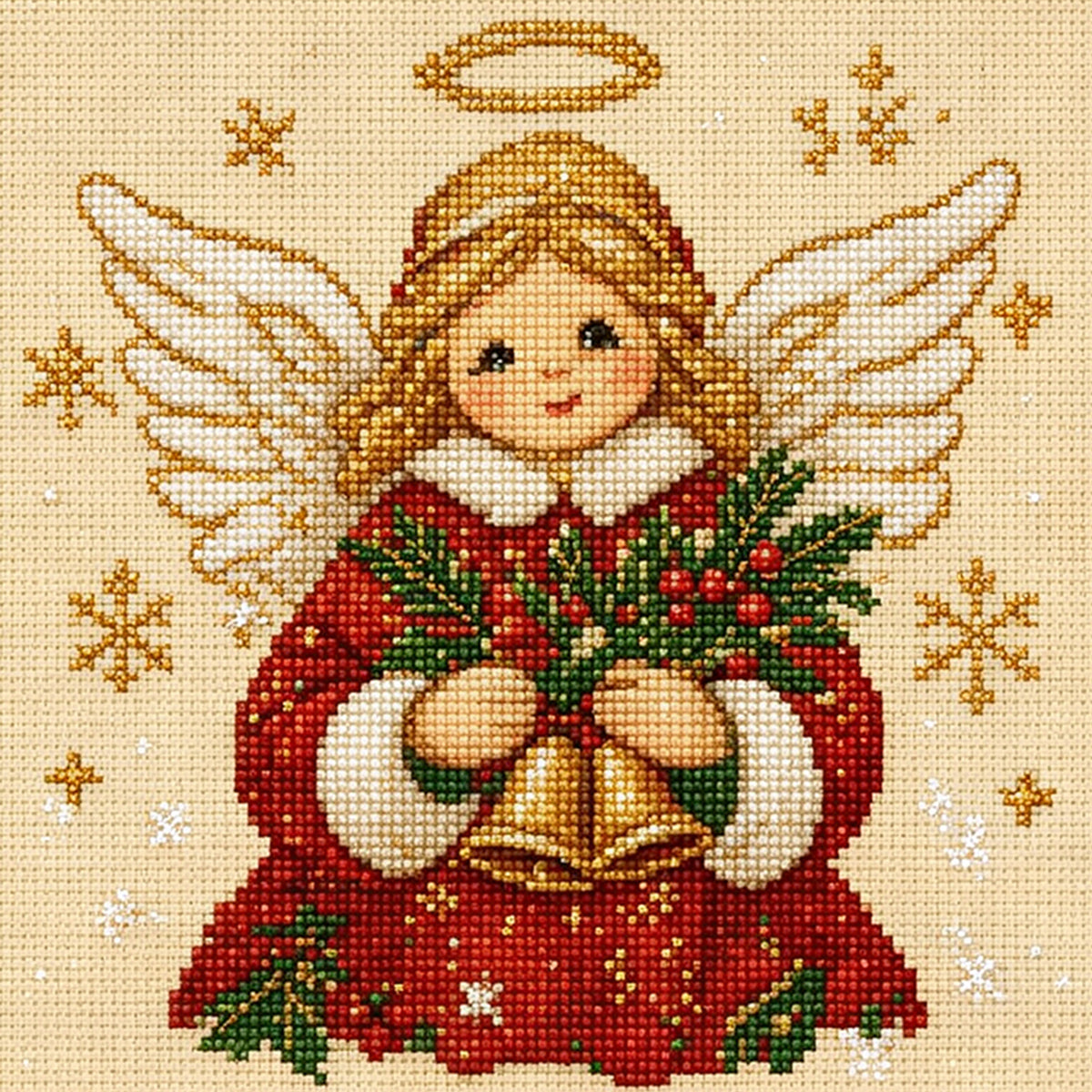 Bell Saint - Full 14CT Stamped Cross Stitch 30x30CM - Huacan