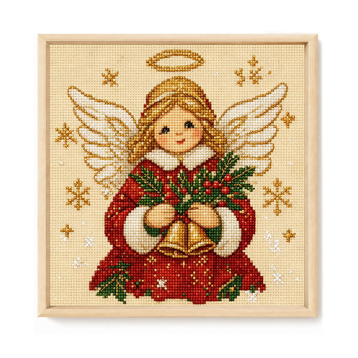 Bell Saint - Full 14CT Stamped Cross Stitch 30x30CM - Huacan
