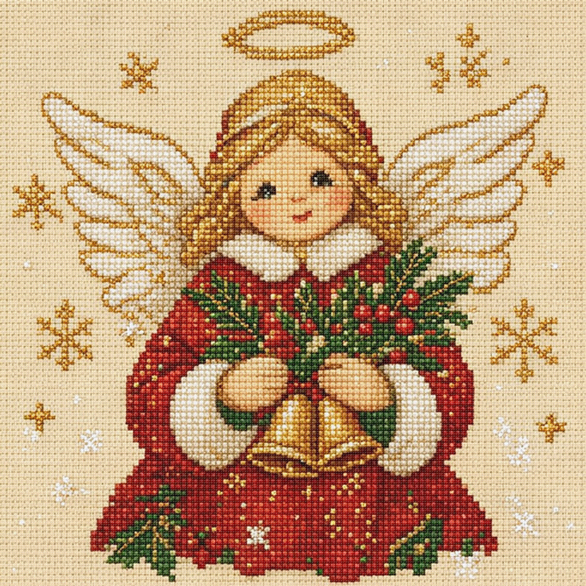 Bell Saint - Full 14CT Stamped Cross Stitch 30x30CM - Huacan
