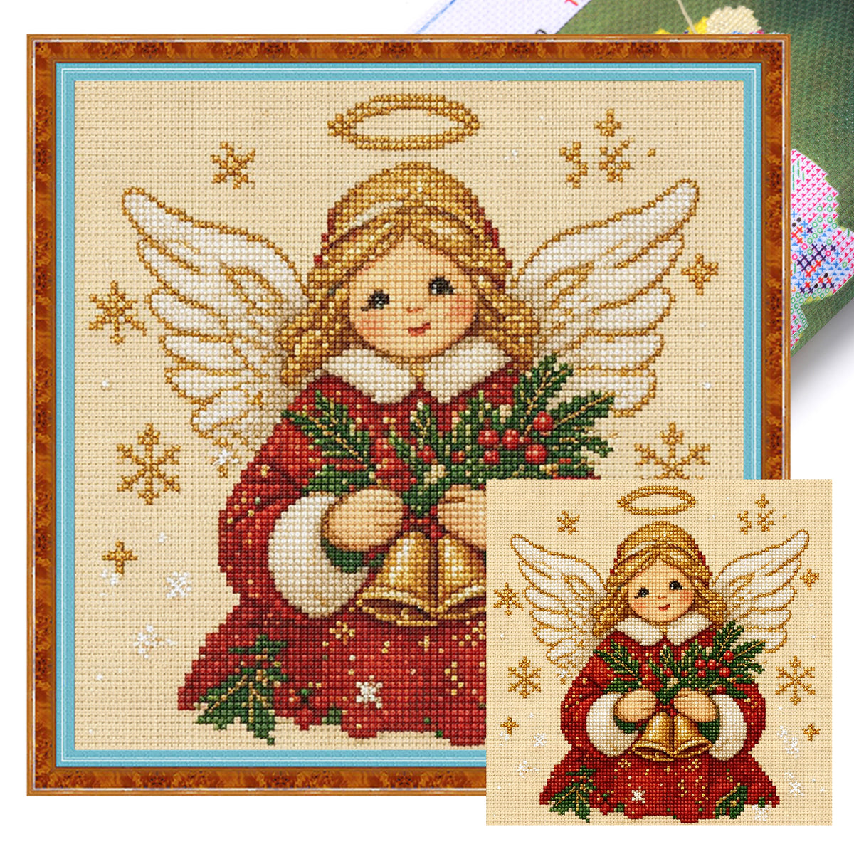Bell Saint - Full 14CT Stamped Cross Stitch 30x30CM - Huacan